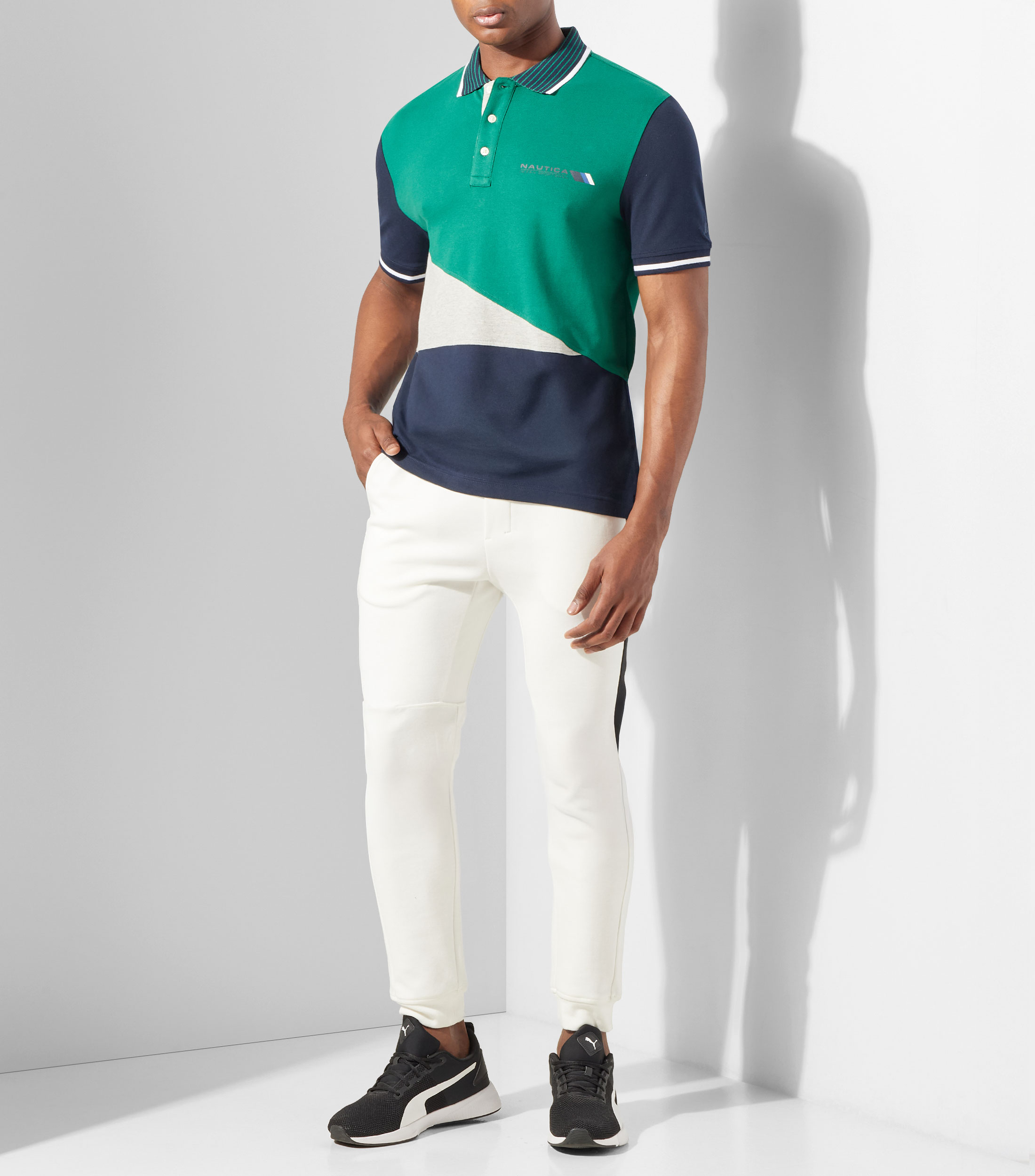 Playera tipo polo manga corta fantasía Hombre