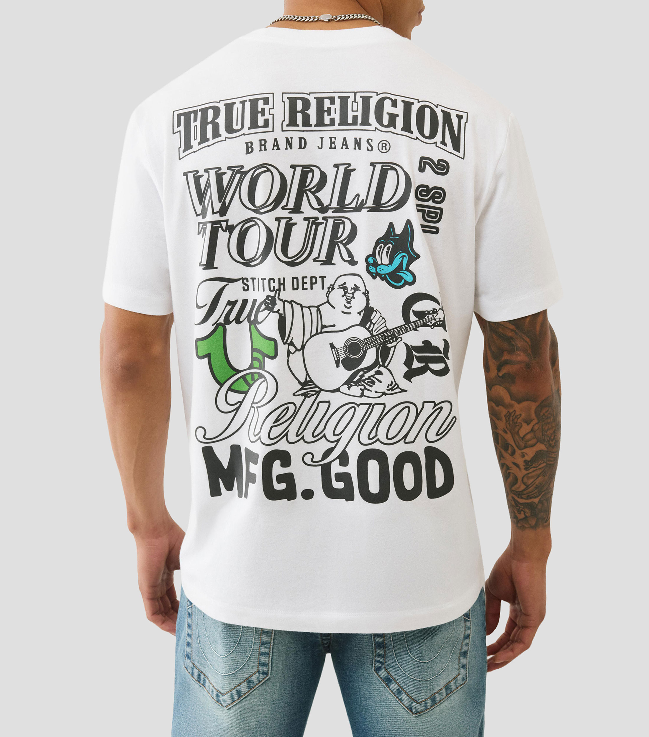 Playera cuello redondo manga corta lisa Hombre