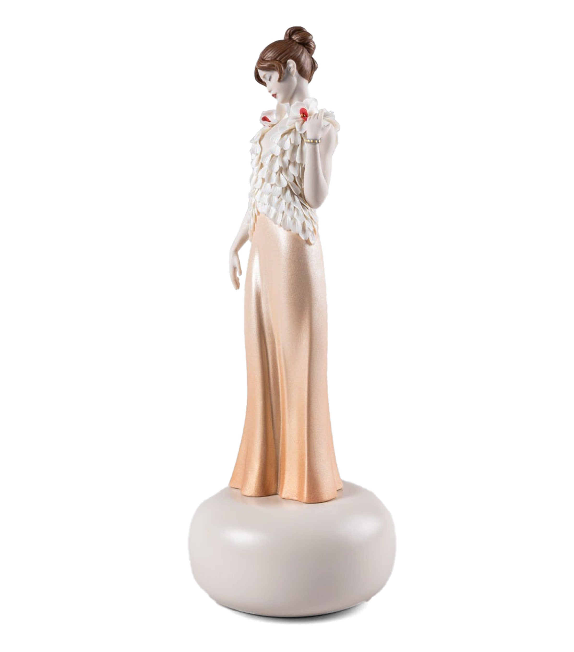 Figura decorativa Bordado Exquisito en porcelana