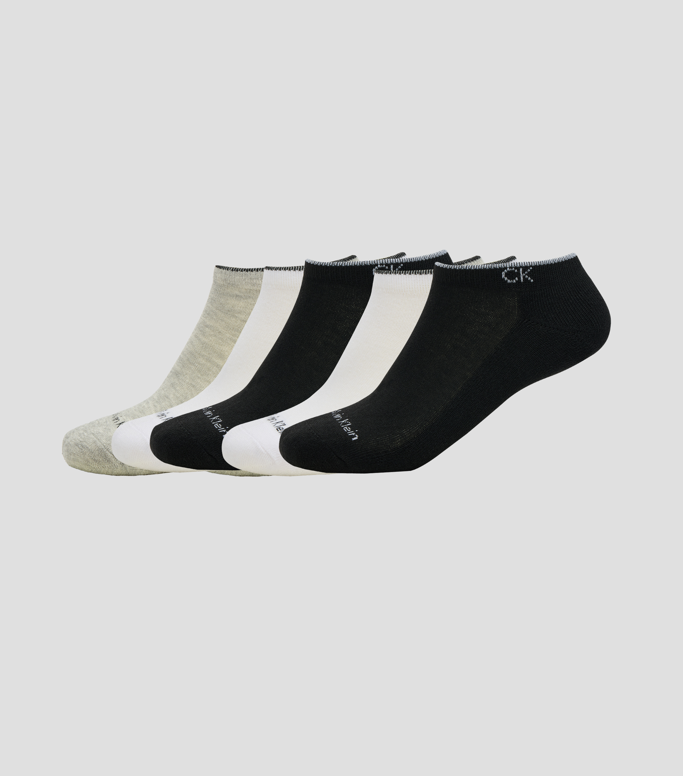 Set 6 calcetas escote bajo lisas Mujer