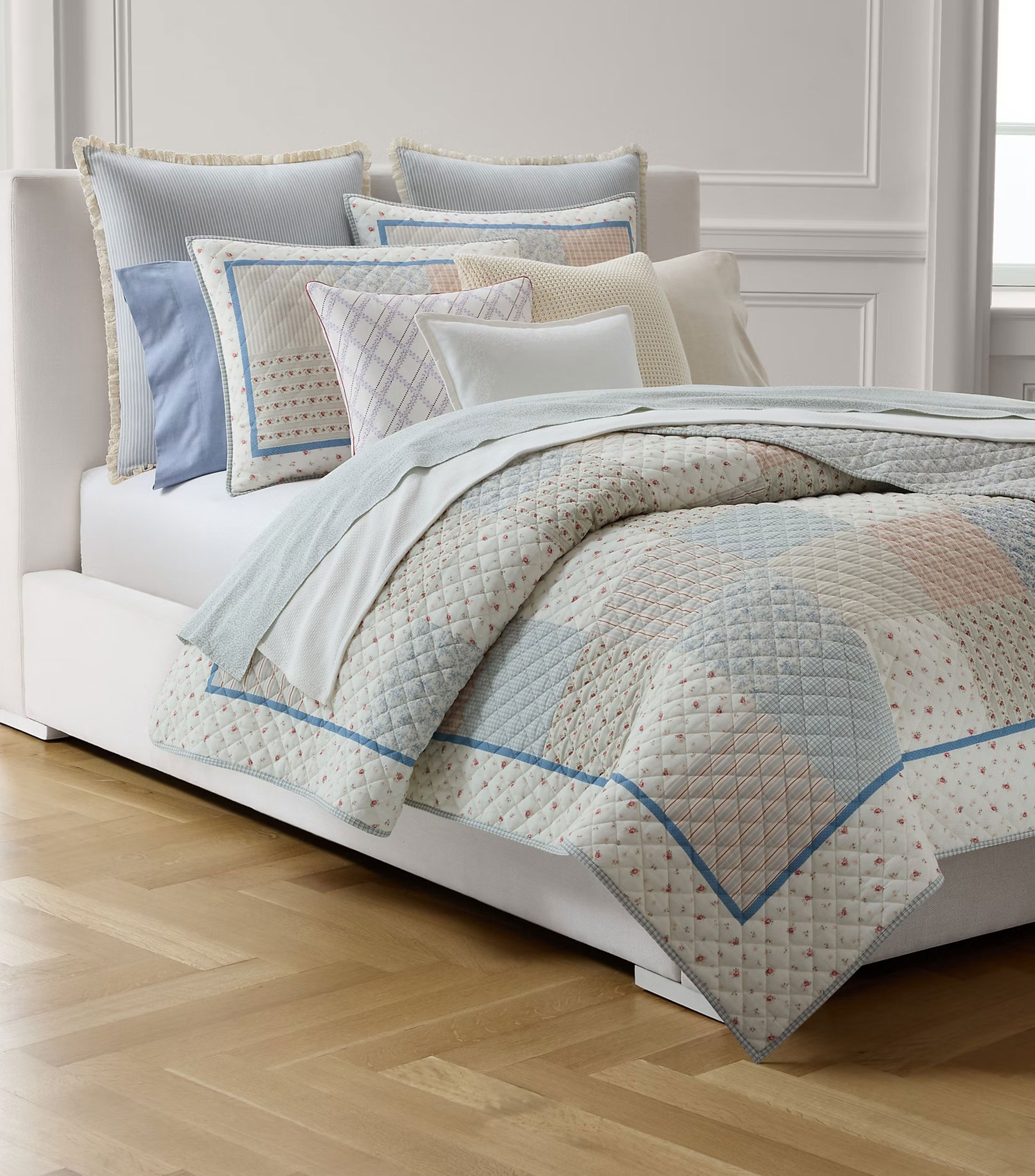 Colcha Matrimonial/Queen Size en algodón Marissa multicolor