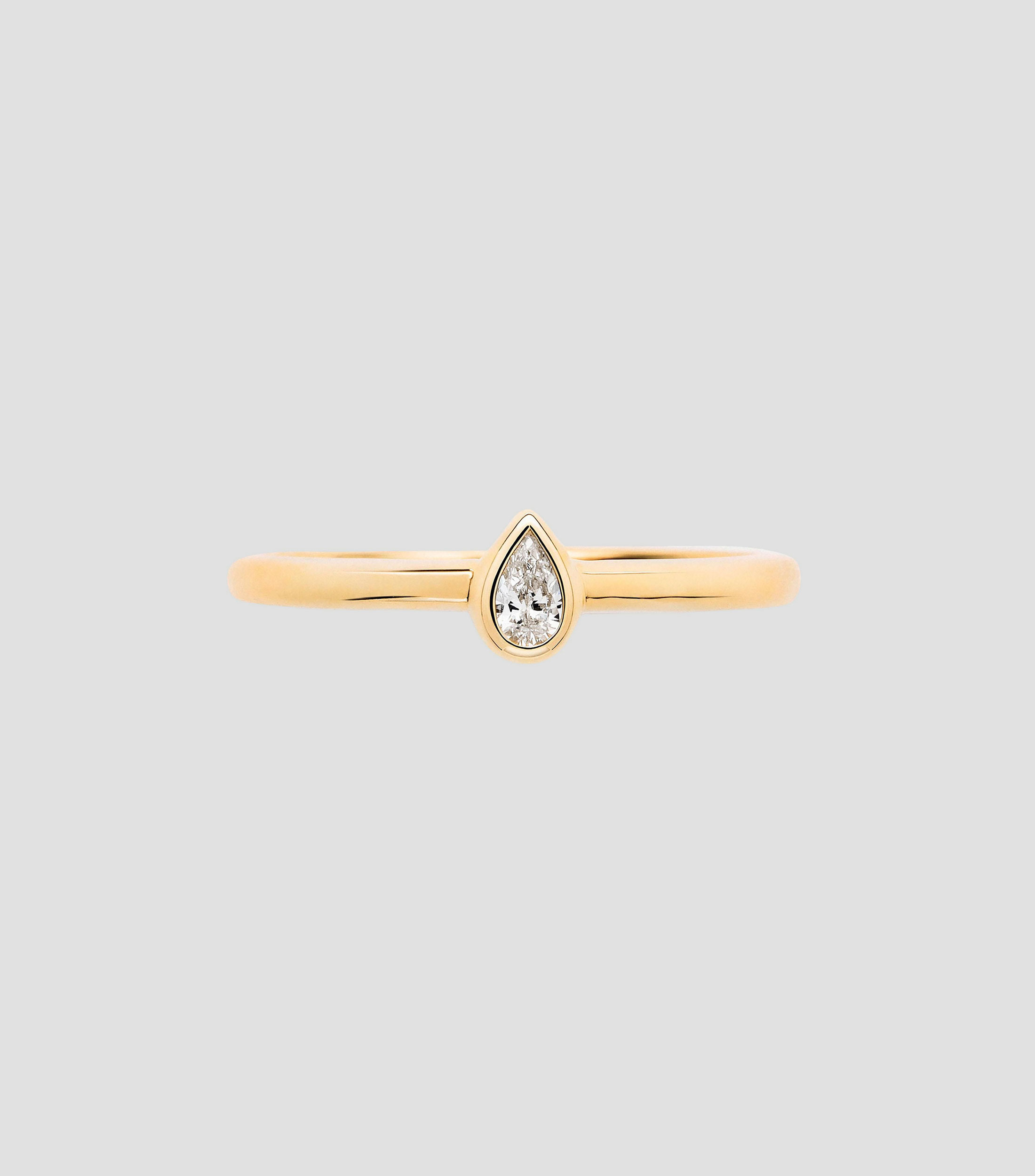 Anillo en oro amarillo de 18 kilates con City Diamonds con diamante Talla 7 Mujer