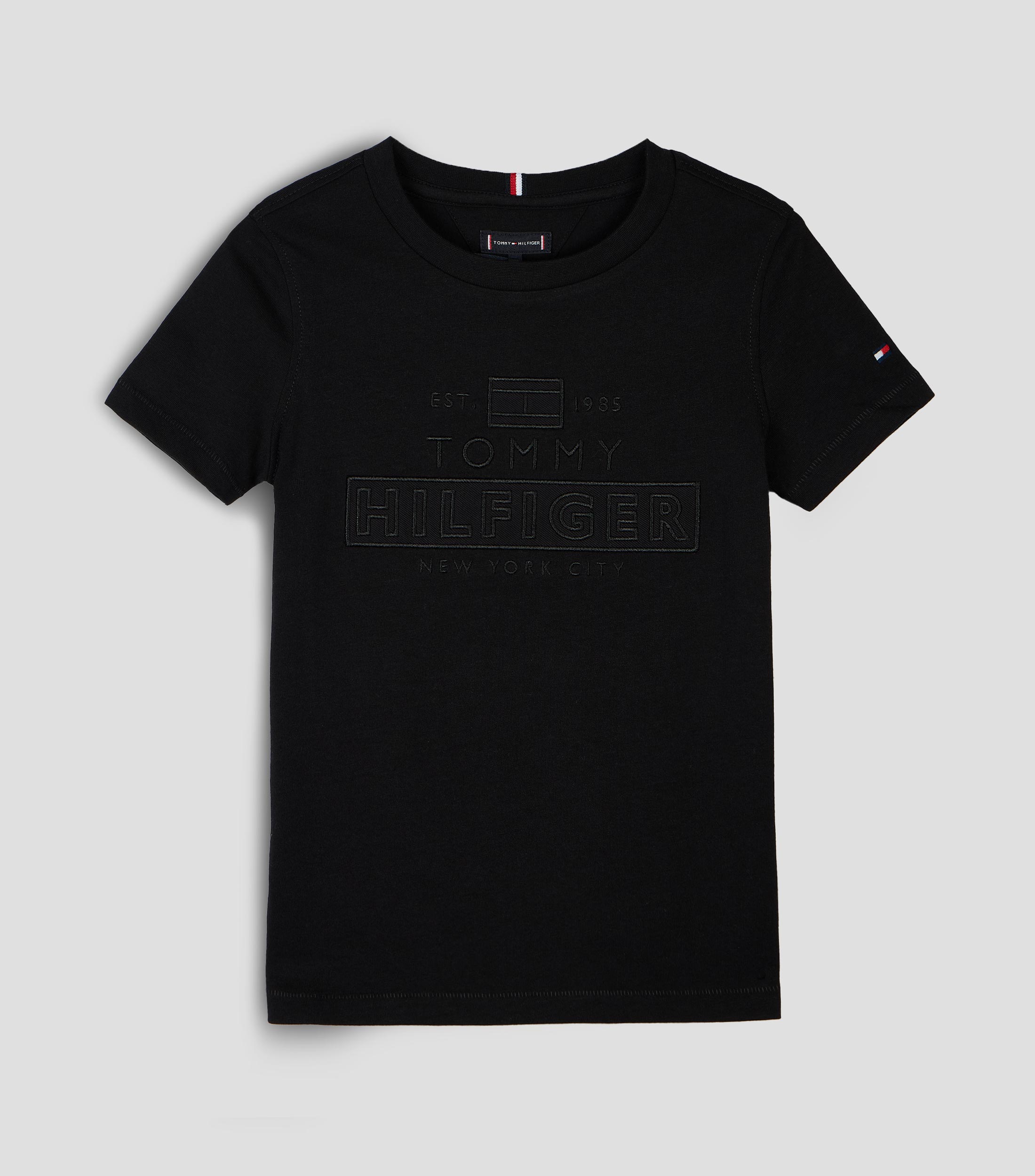 Playera cuello redondo manga corta con microdiseños Niño