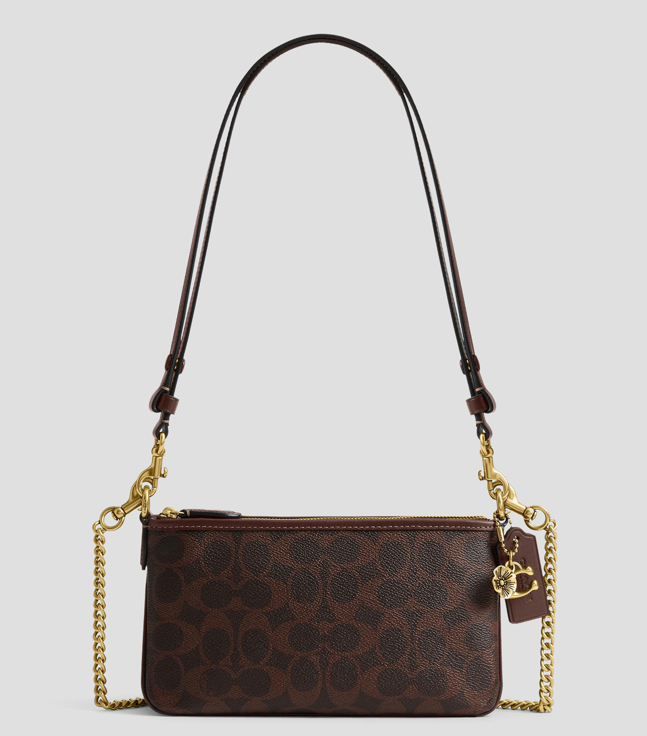 Bolsa shoulder café Audrey estampada Mujer