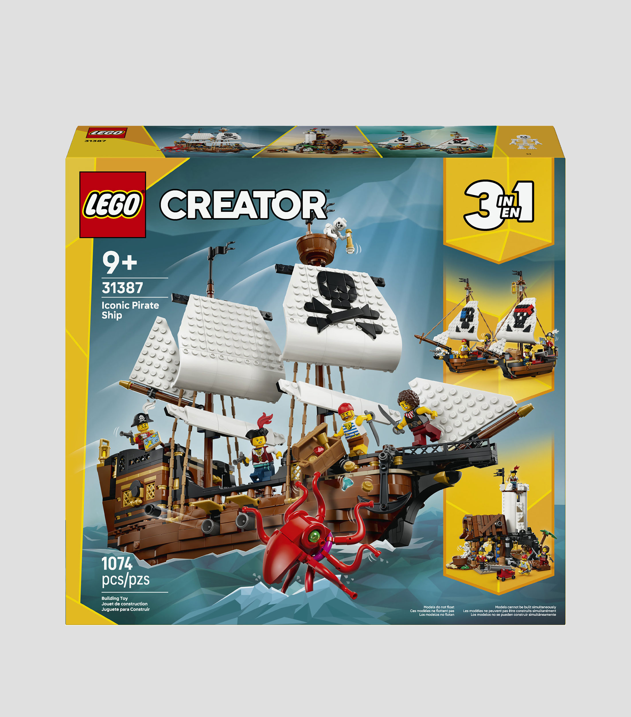 Lego Creator Barco Pirata Clásico 31387