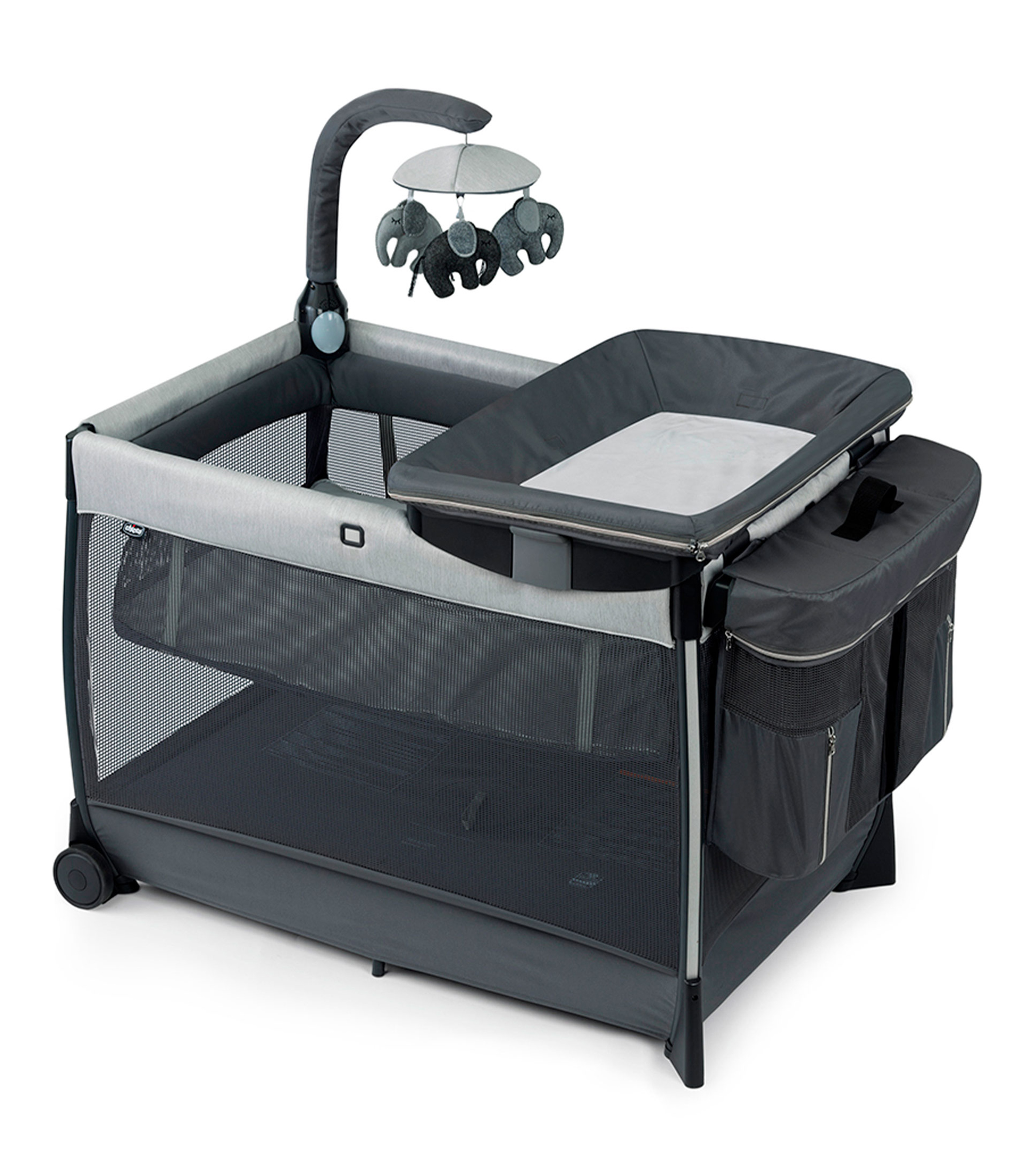 Cuna Corral Lullaby Zip Driftwood