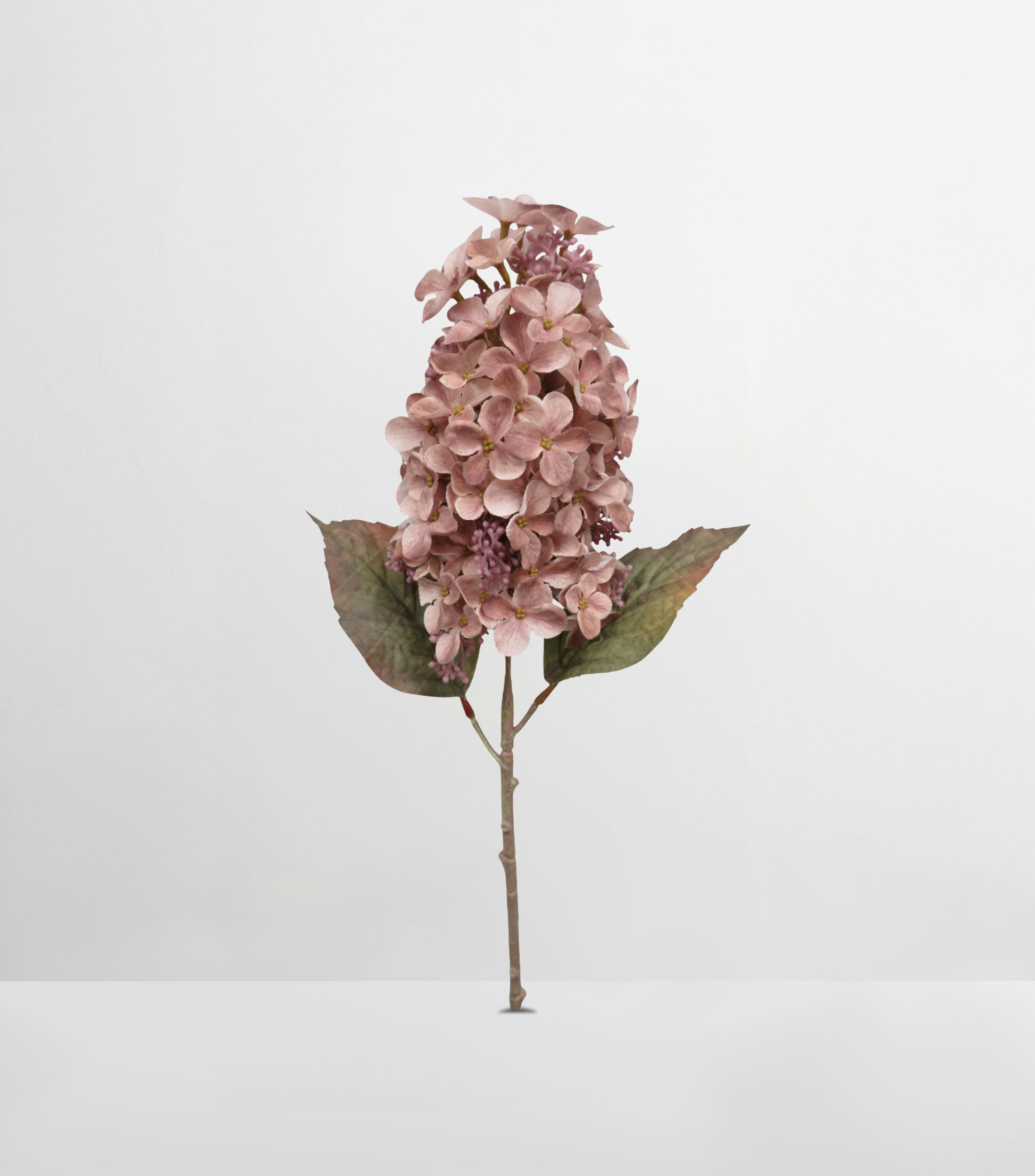 Flor Sintética Hydrangea Rosa Pálido en Poliéster