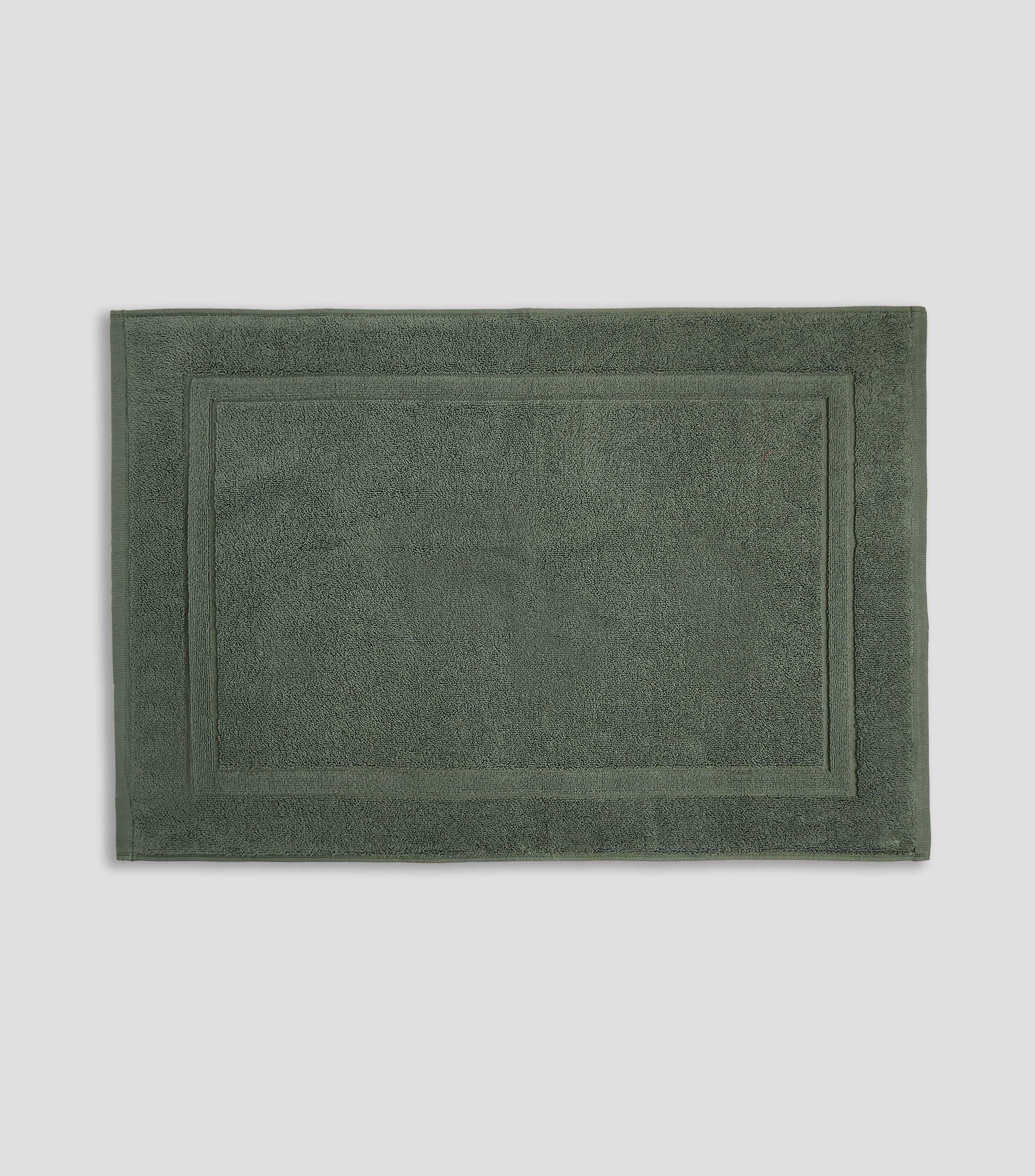 Tapete de baño verde rectangular