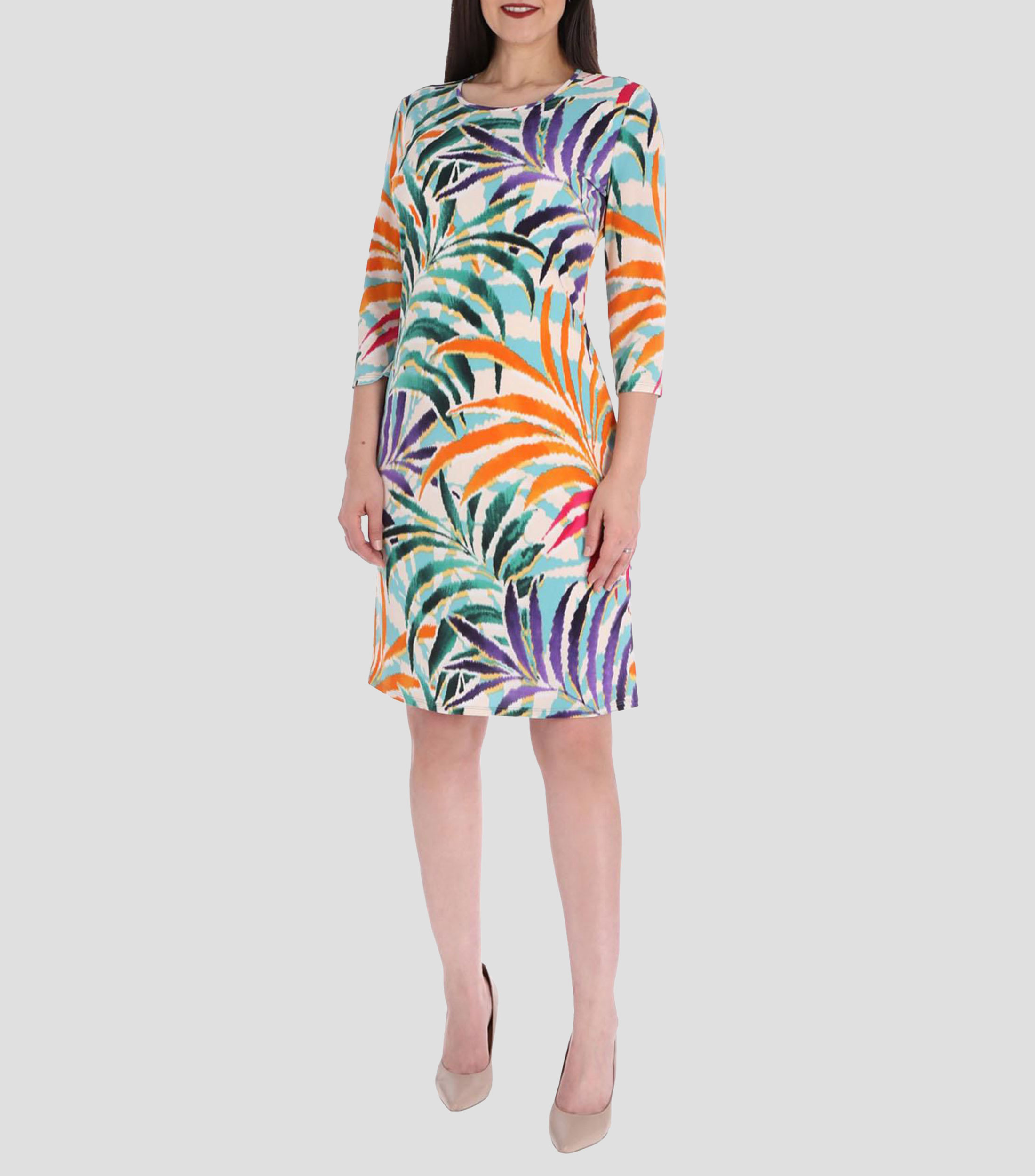 Vestido corto estampado Mujer