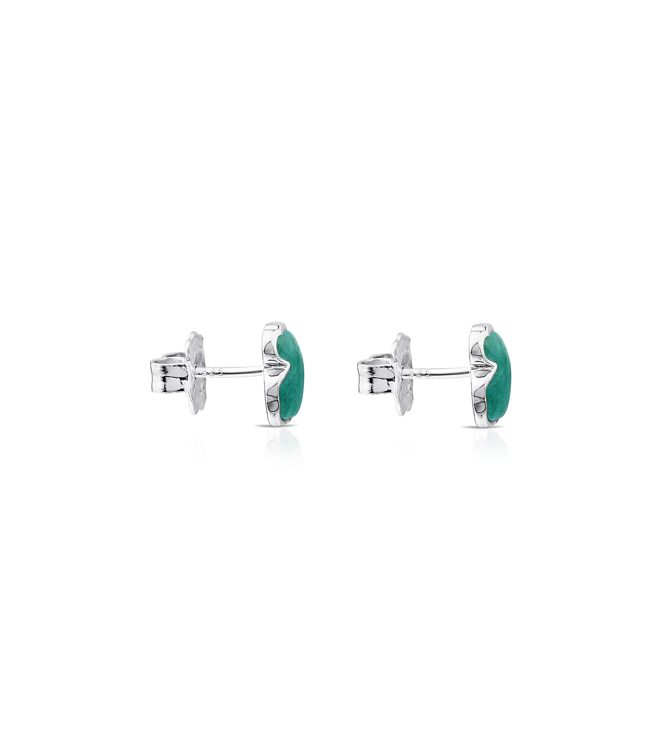 Aretes en plata con amazonita Mujer