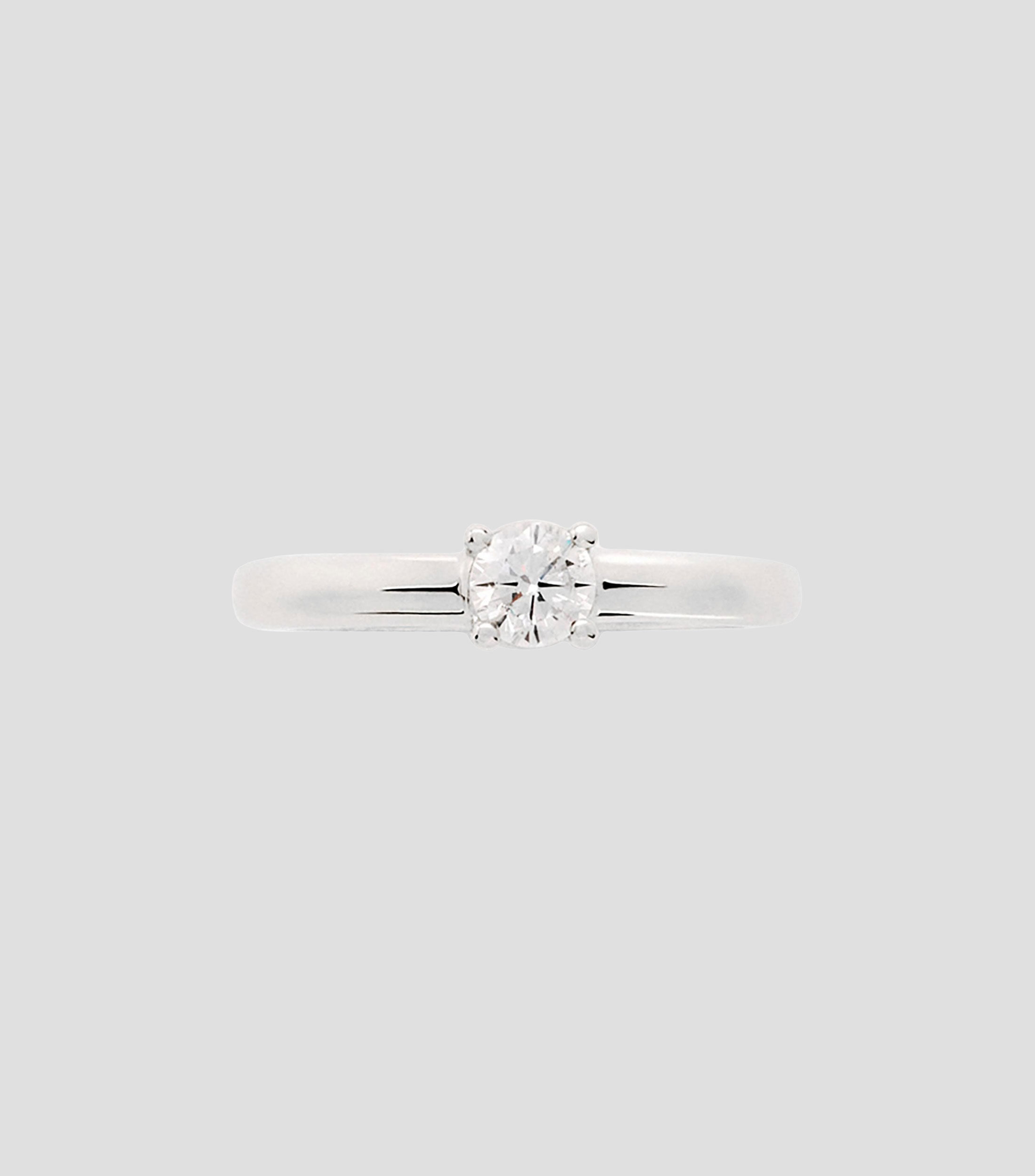 Anillo solitario en oro blanco de 18 Kilates Diamonds con diamantes Talla 6 Mujer