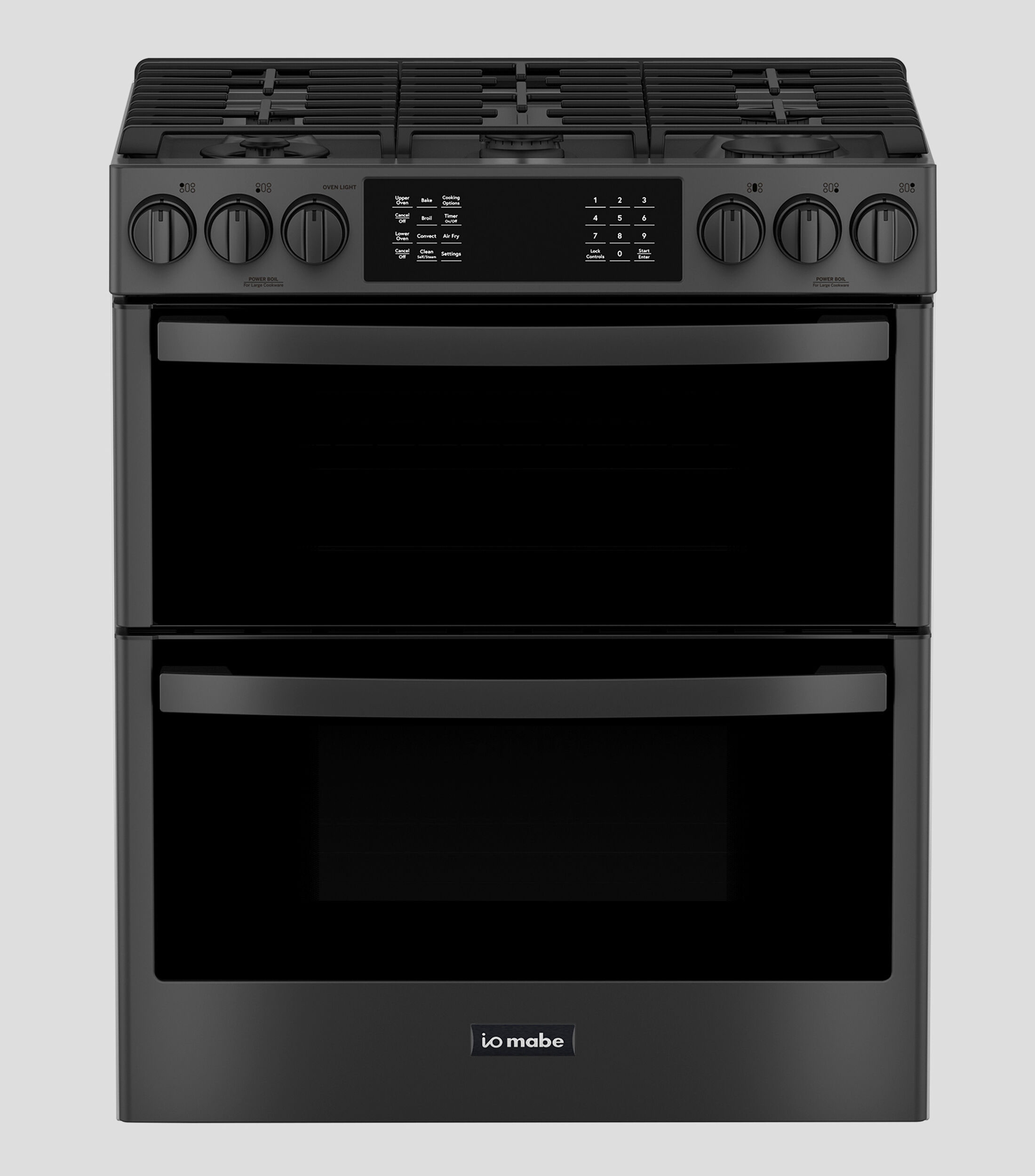 Estufa de piso con doble cavidad Gas LP 30quot Negra