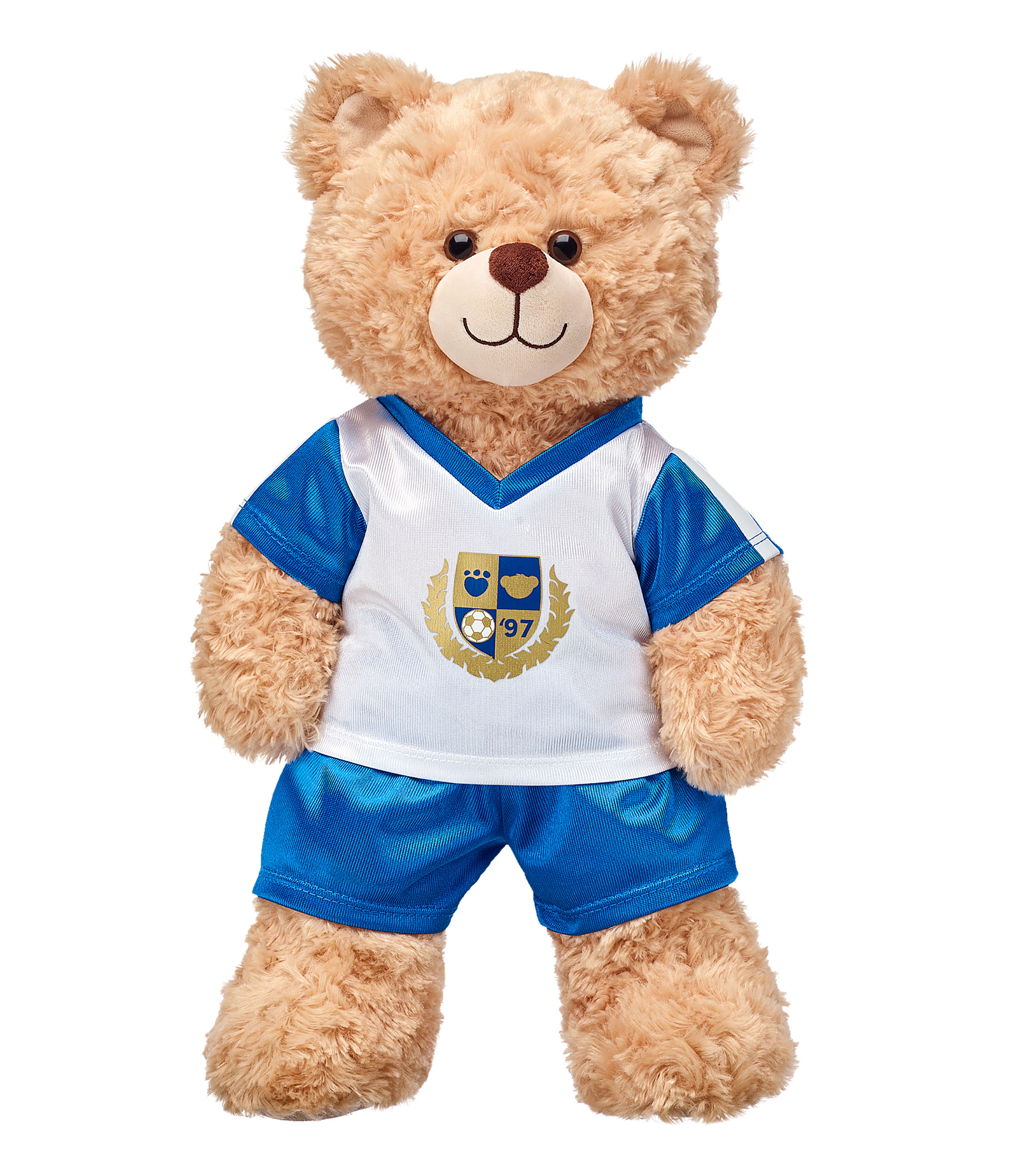 Uniforme Soccer Azul para Oso de Peluche