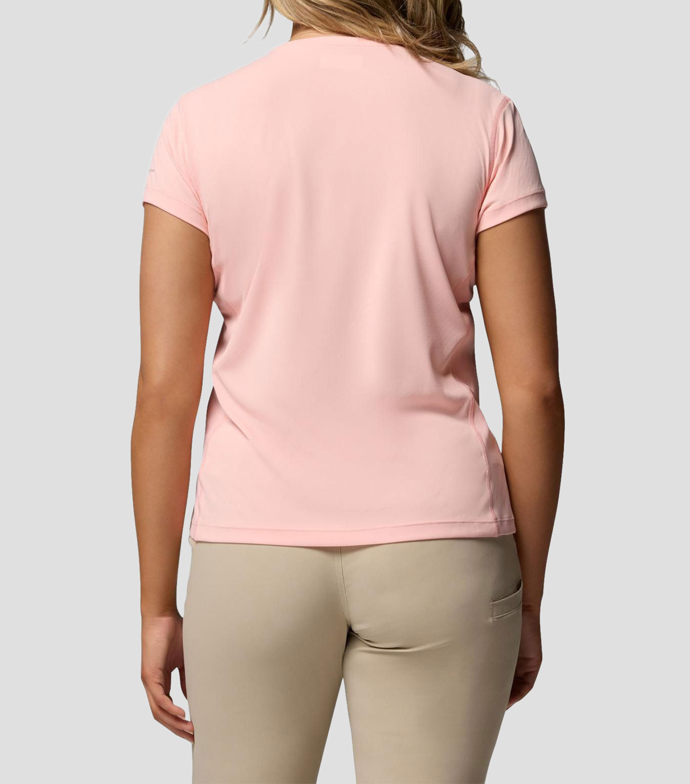 Playera para senderismo liso Mujer