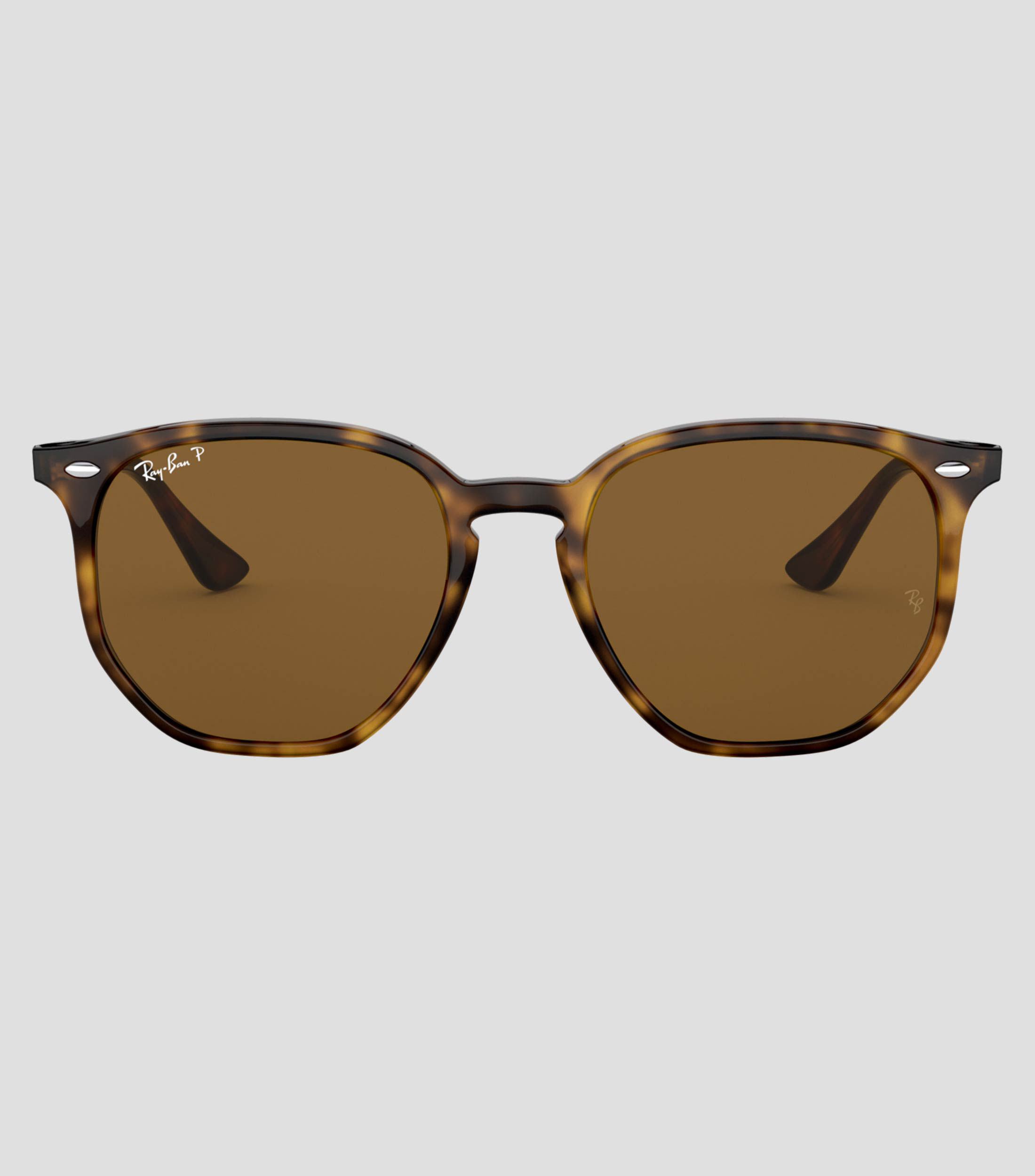 Lentes de sol hexagonales havana Unisex