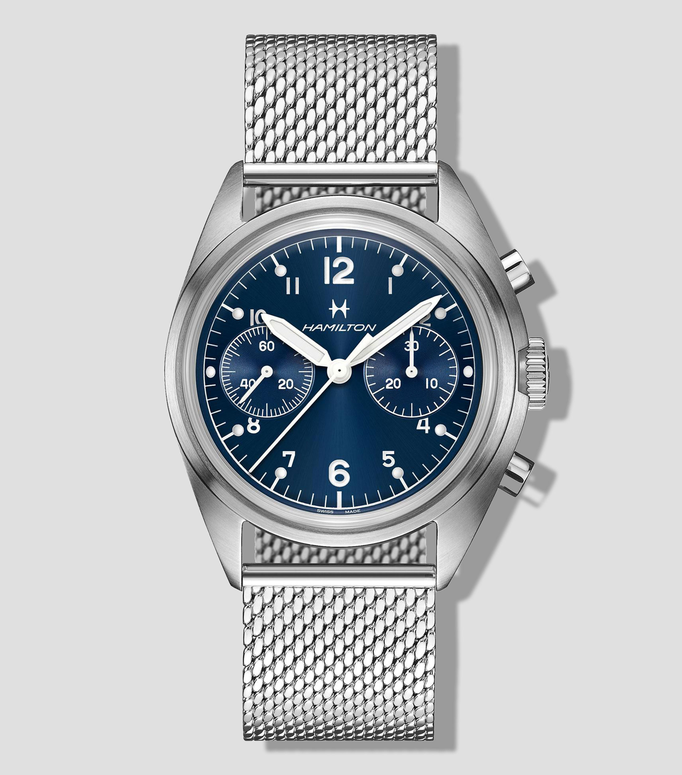 Reloj Unisex Khaki Aviation Pilot Pioneer de Vestir, Plateado