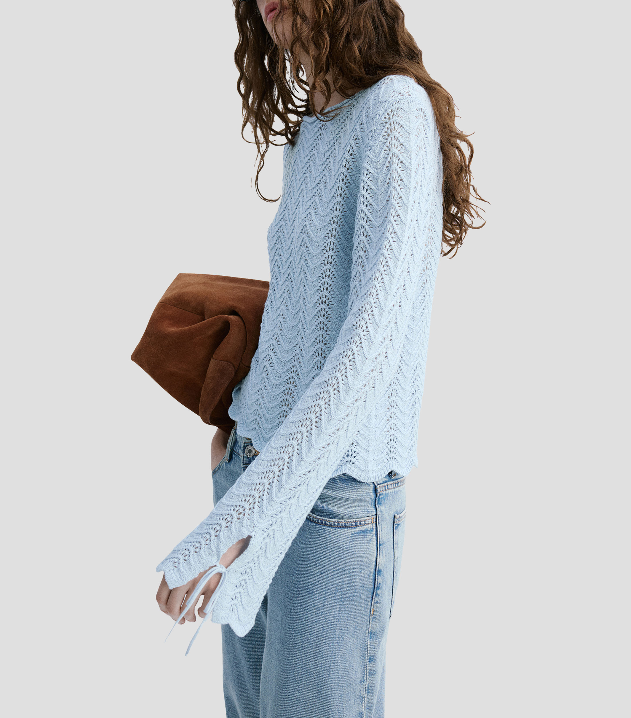 Suéter cuello redondo Mujer