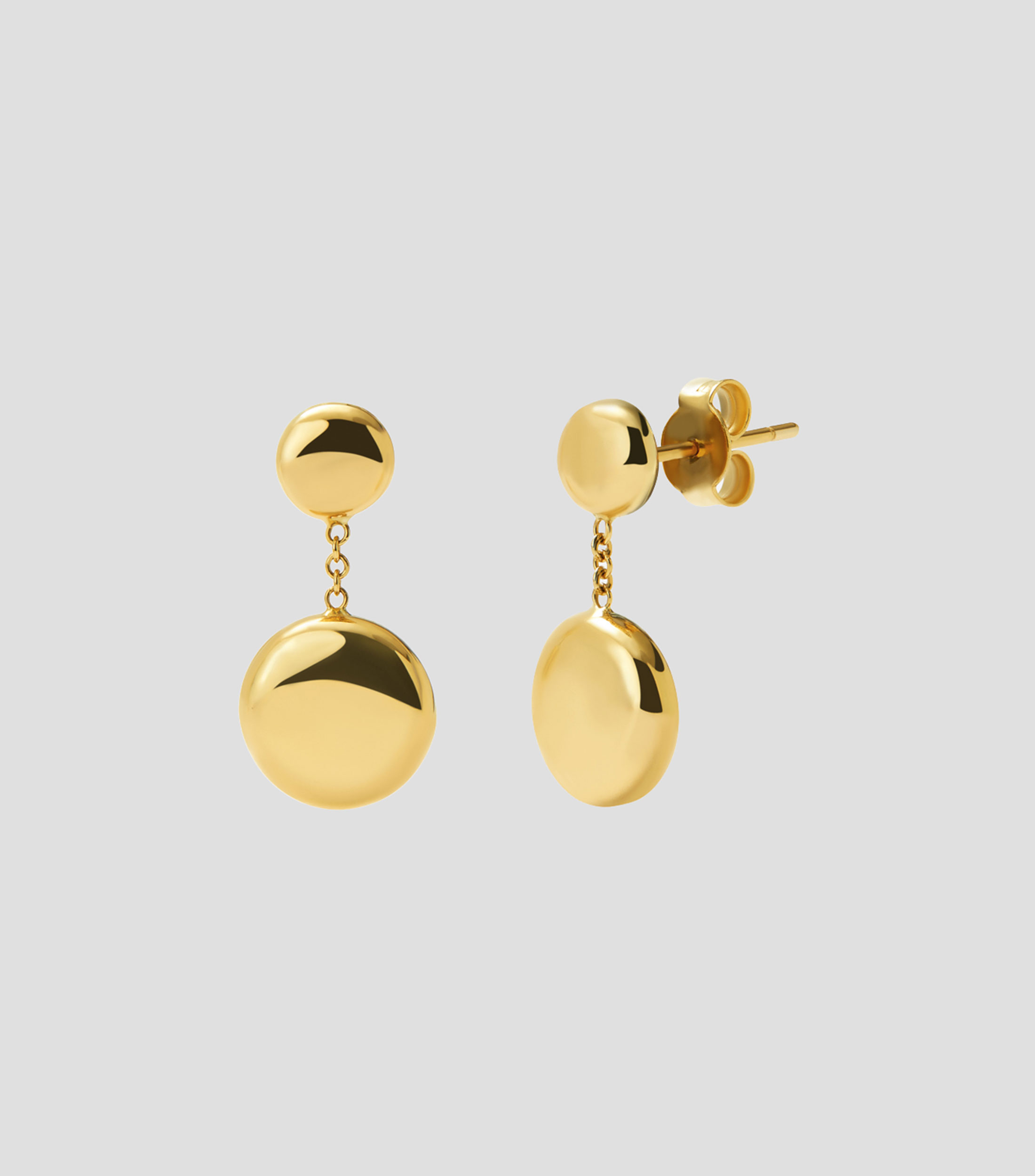 Aretes en oro amarillo de 18 Kilates Idalia Mujer