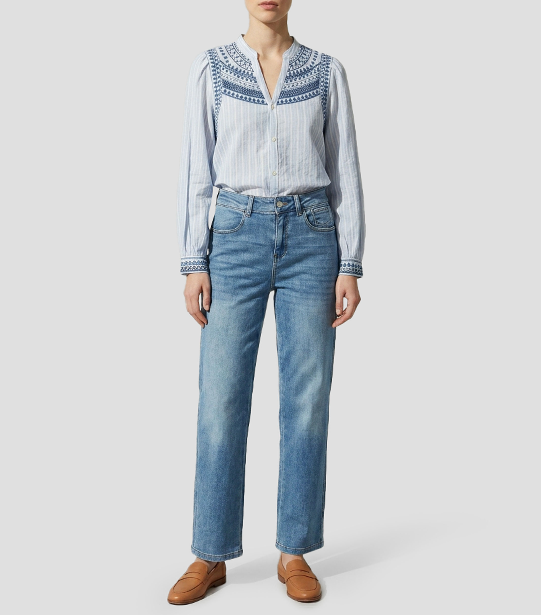 Camisa fantasía manga larga Mujer