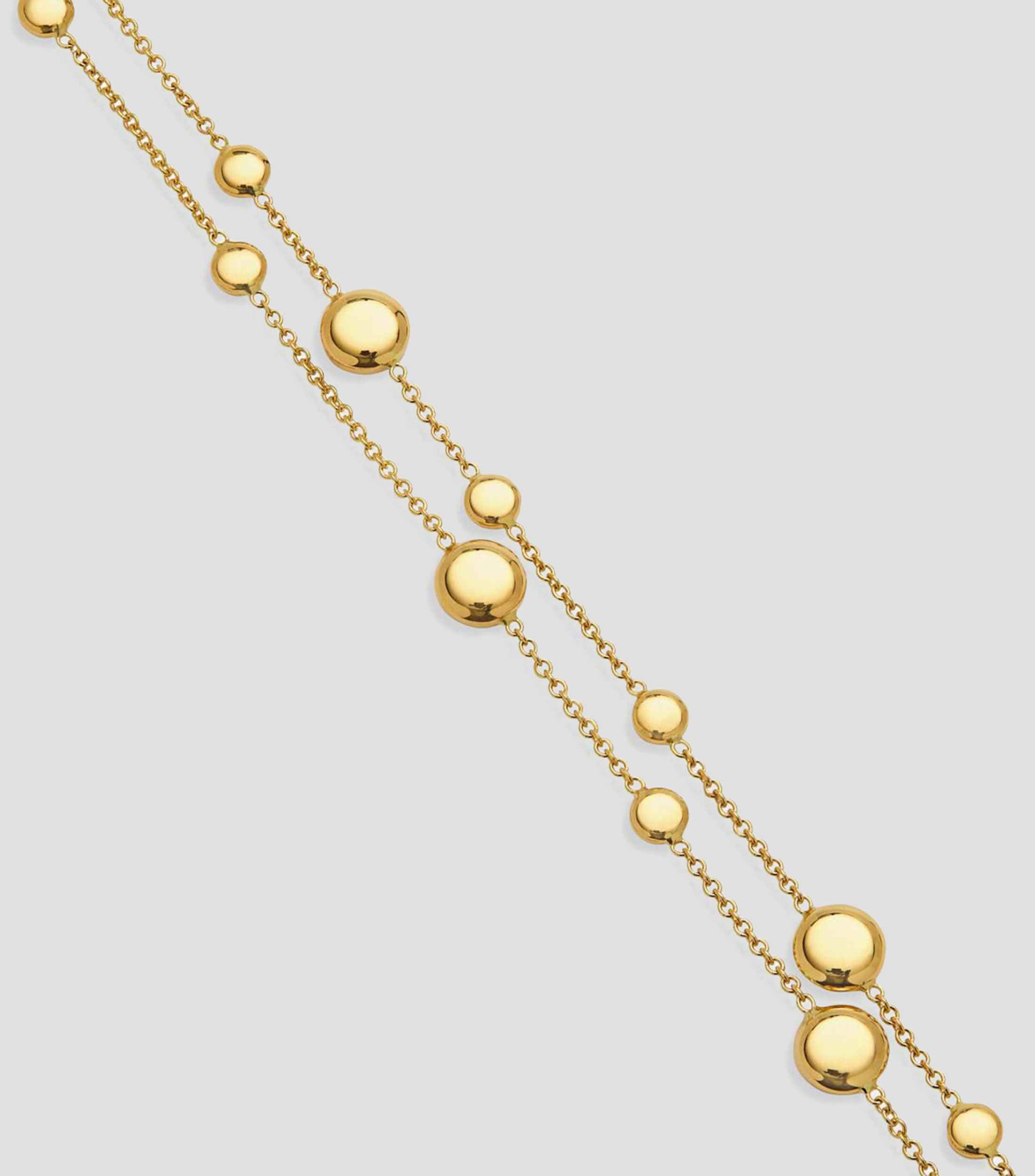 Pulsera doble en oro amarillo de 18 kilates Idalia Mujer