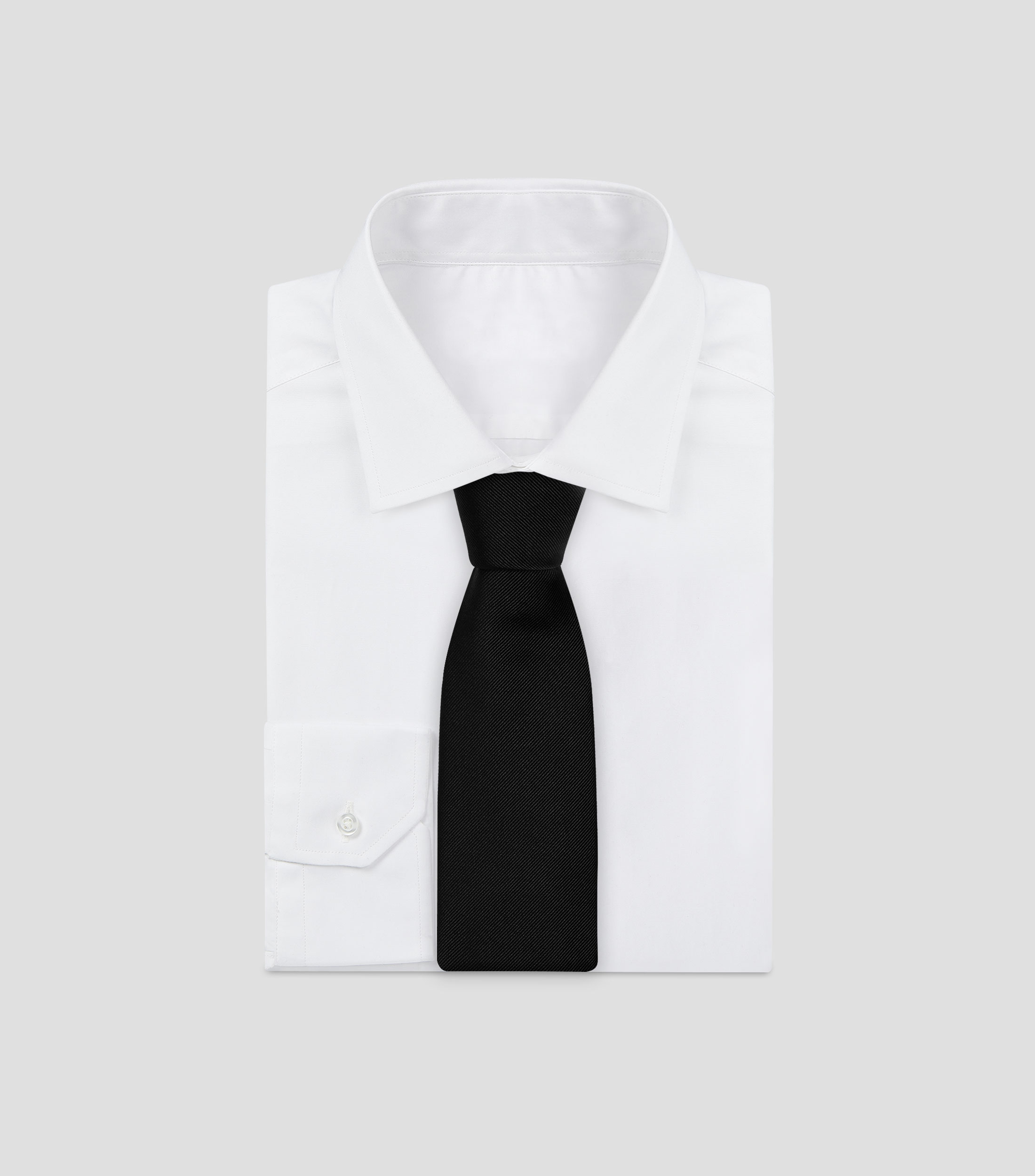 Corbata ancha de seda lisa