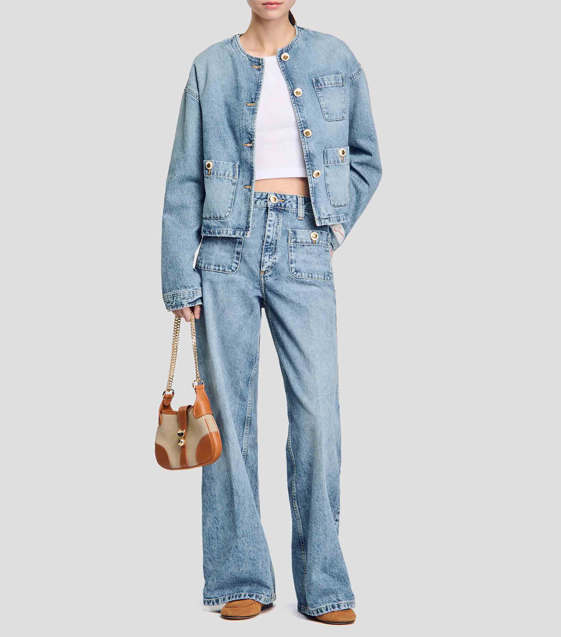 Jeans Wideleg Mujer