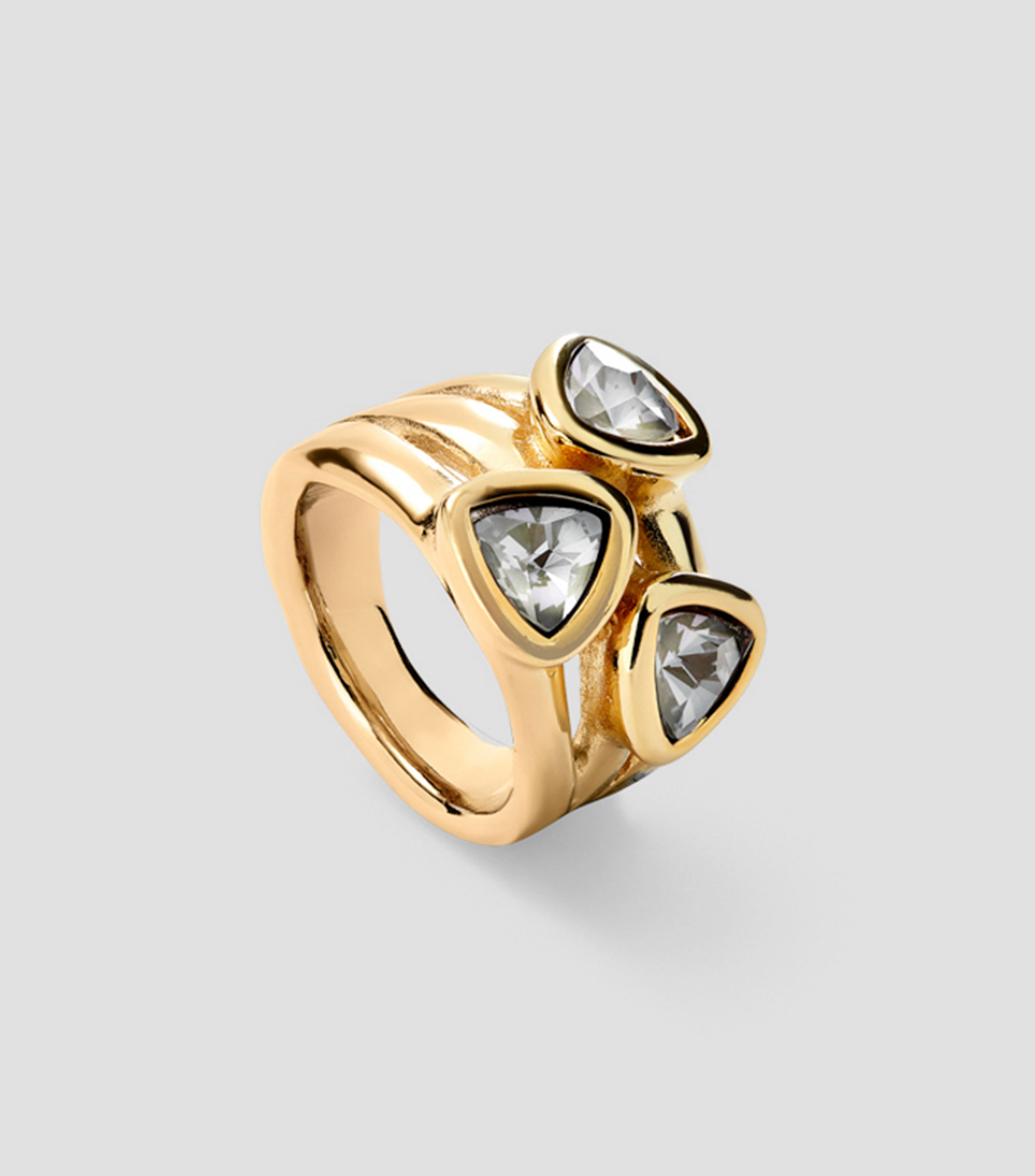Anillo con triángulos Mujer
