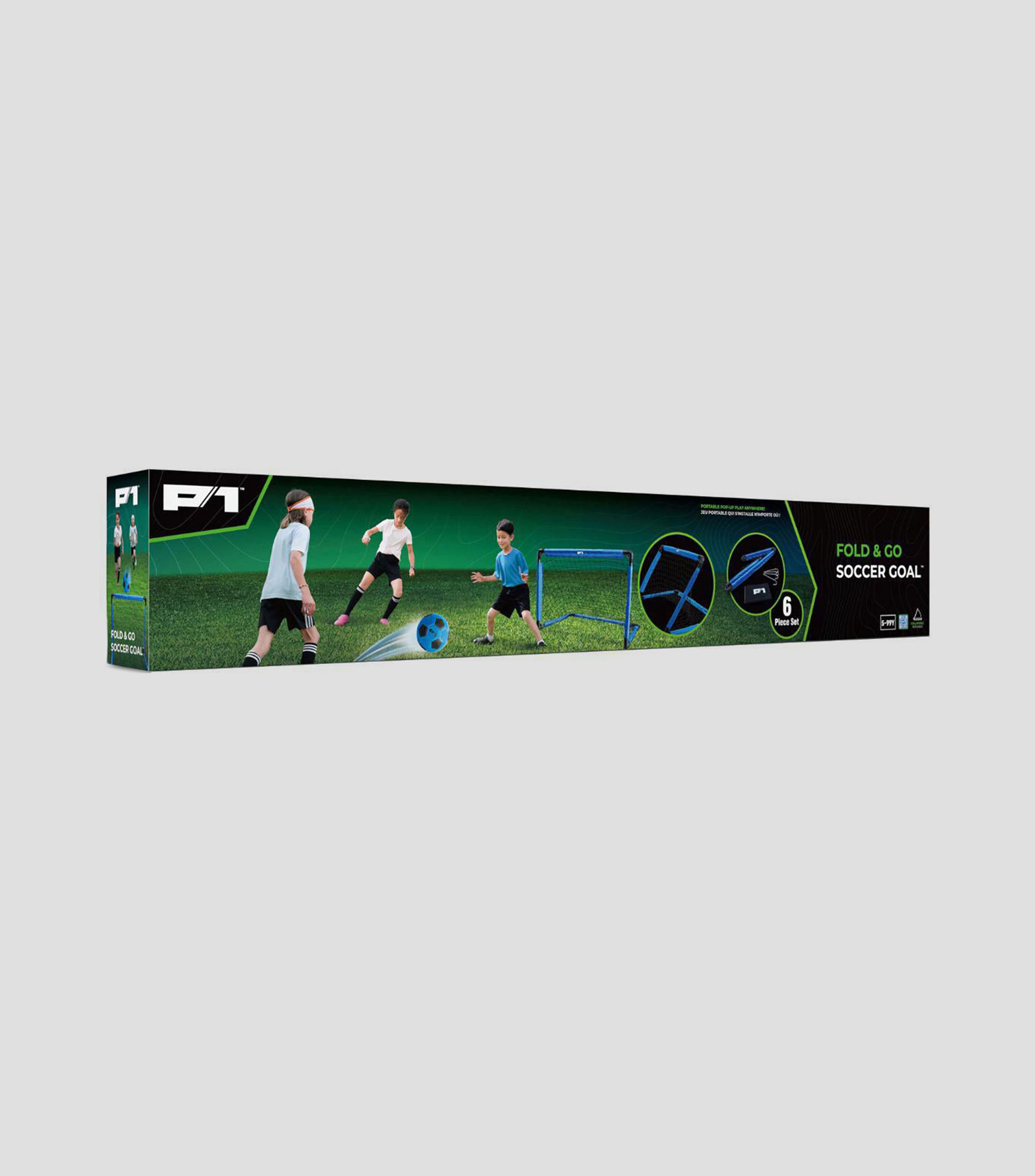 Portería de fútbol plegable y portátil