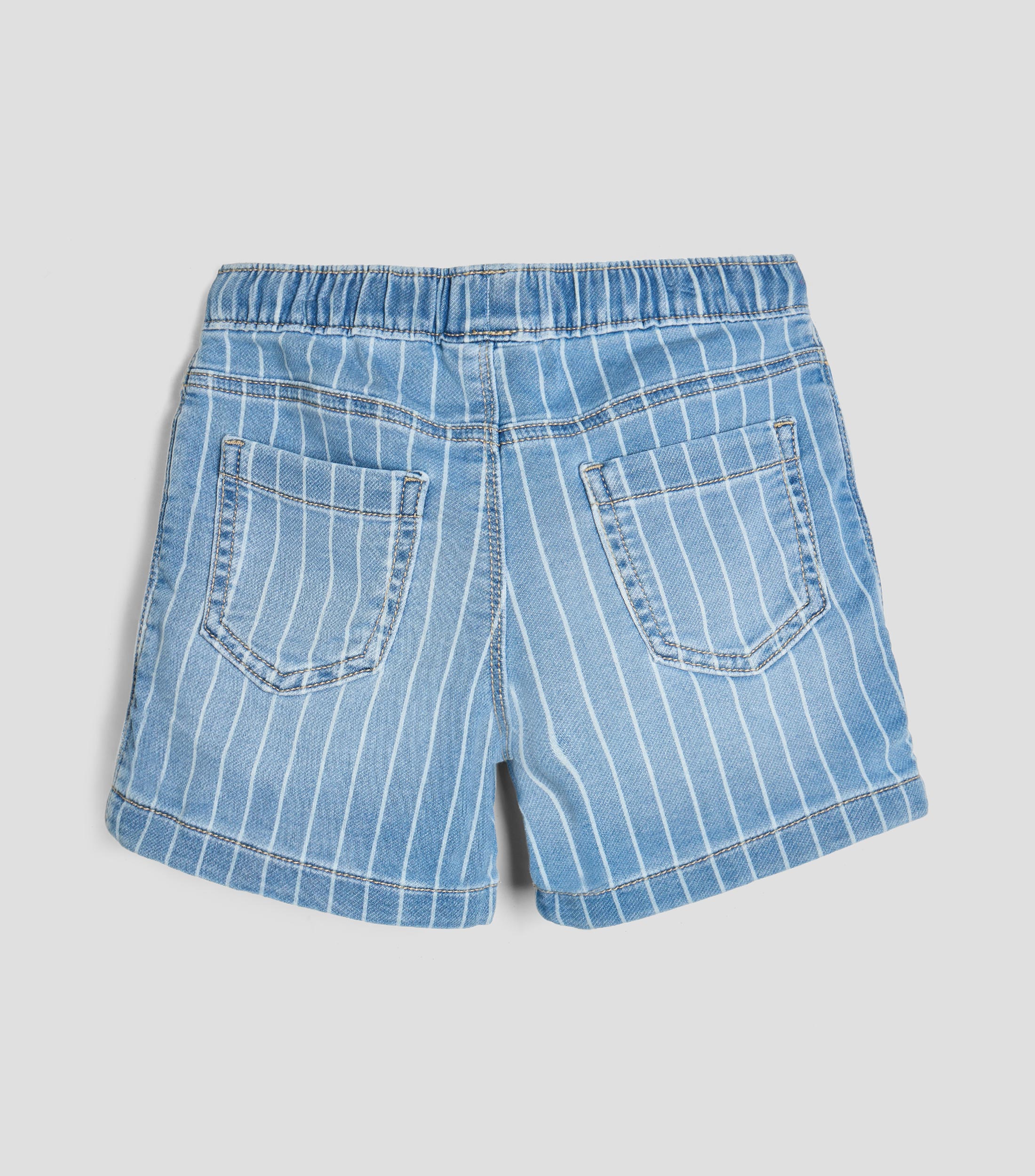 Short de mezclilla con rayas Niño