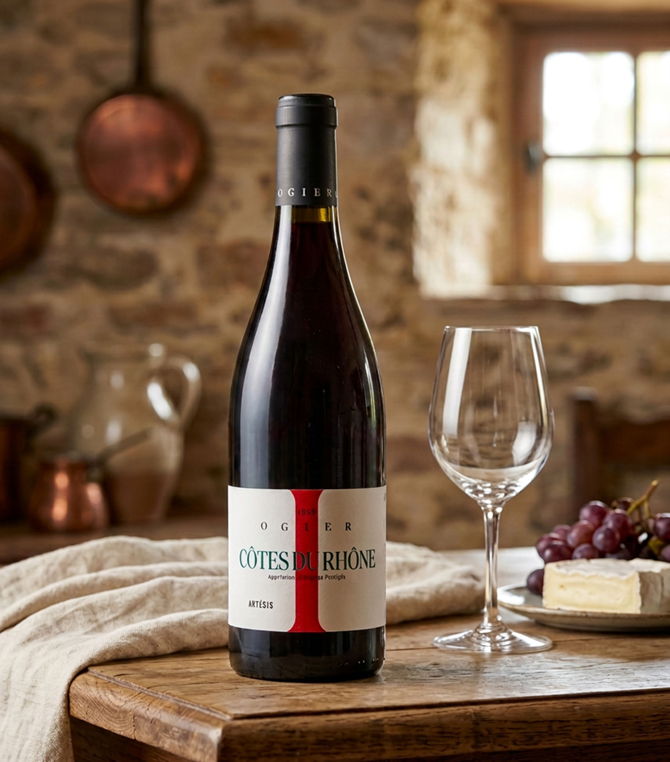 Vino Tinto Syrah Ogier Côtes du Rhône, 750 ml