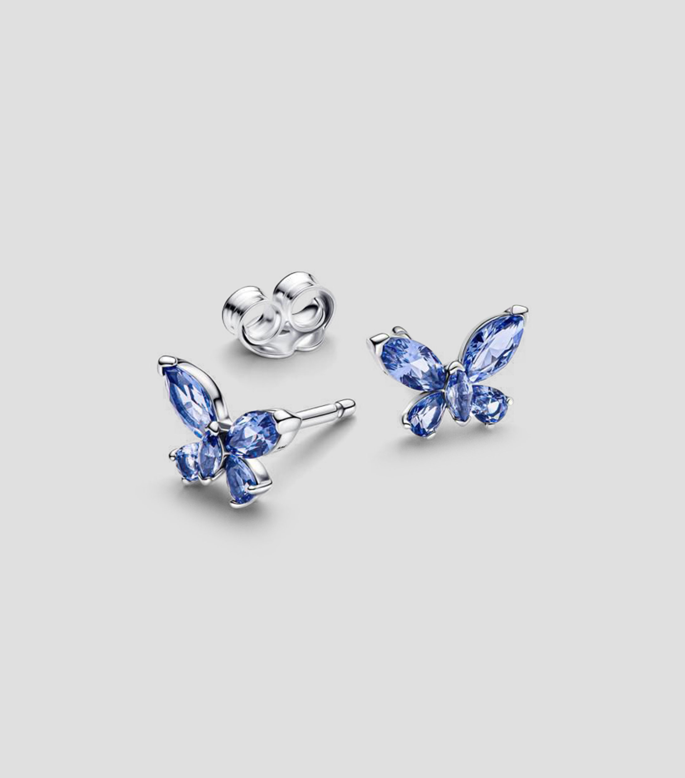 Aretes en plata esterlina mariposa Mujer