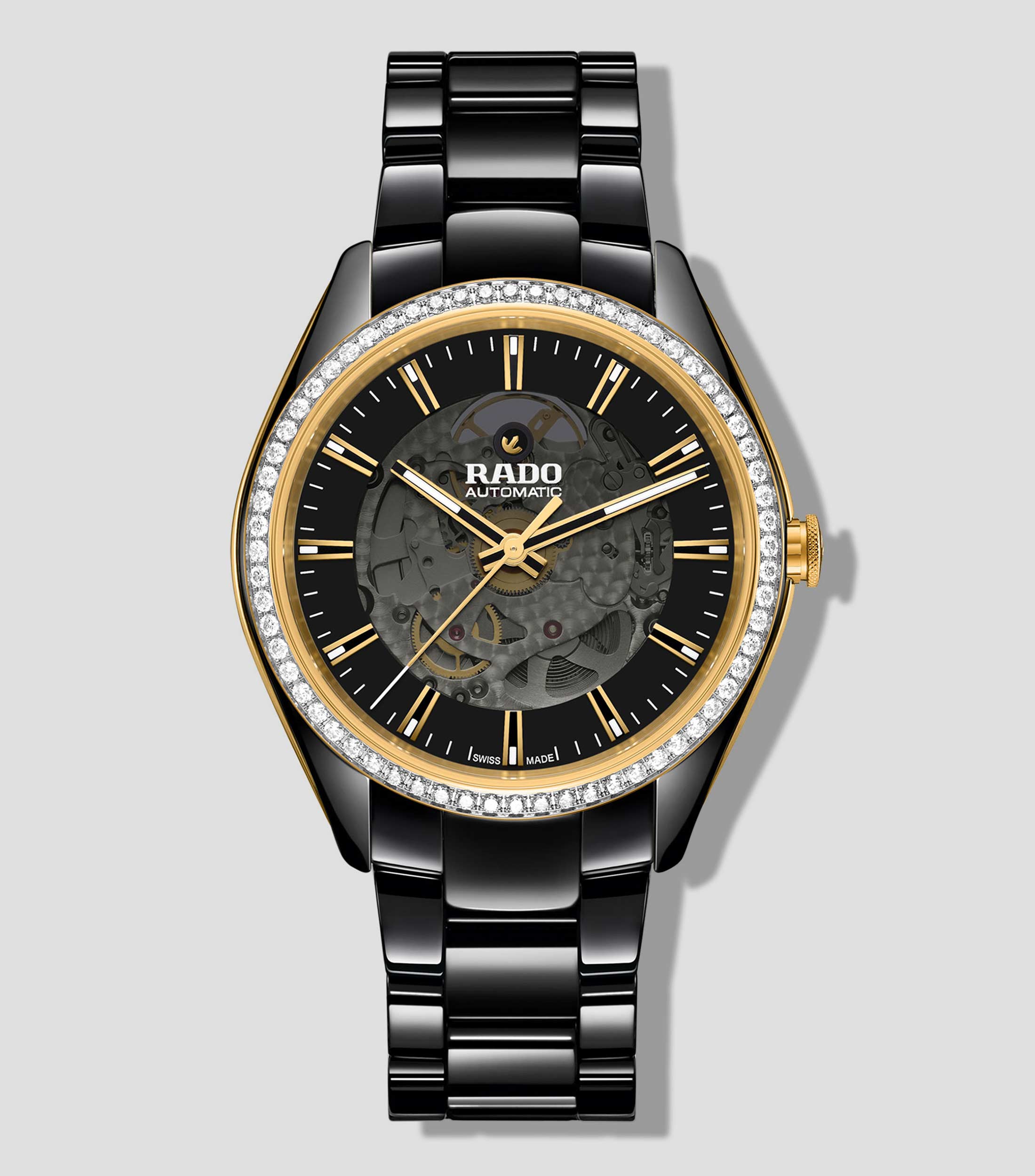 Reloj Unisex Automático HyperChrome Diamonds Sport Carátula Negra