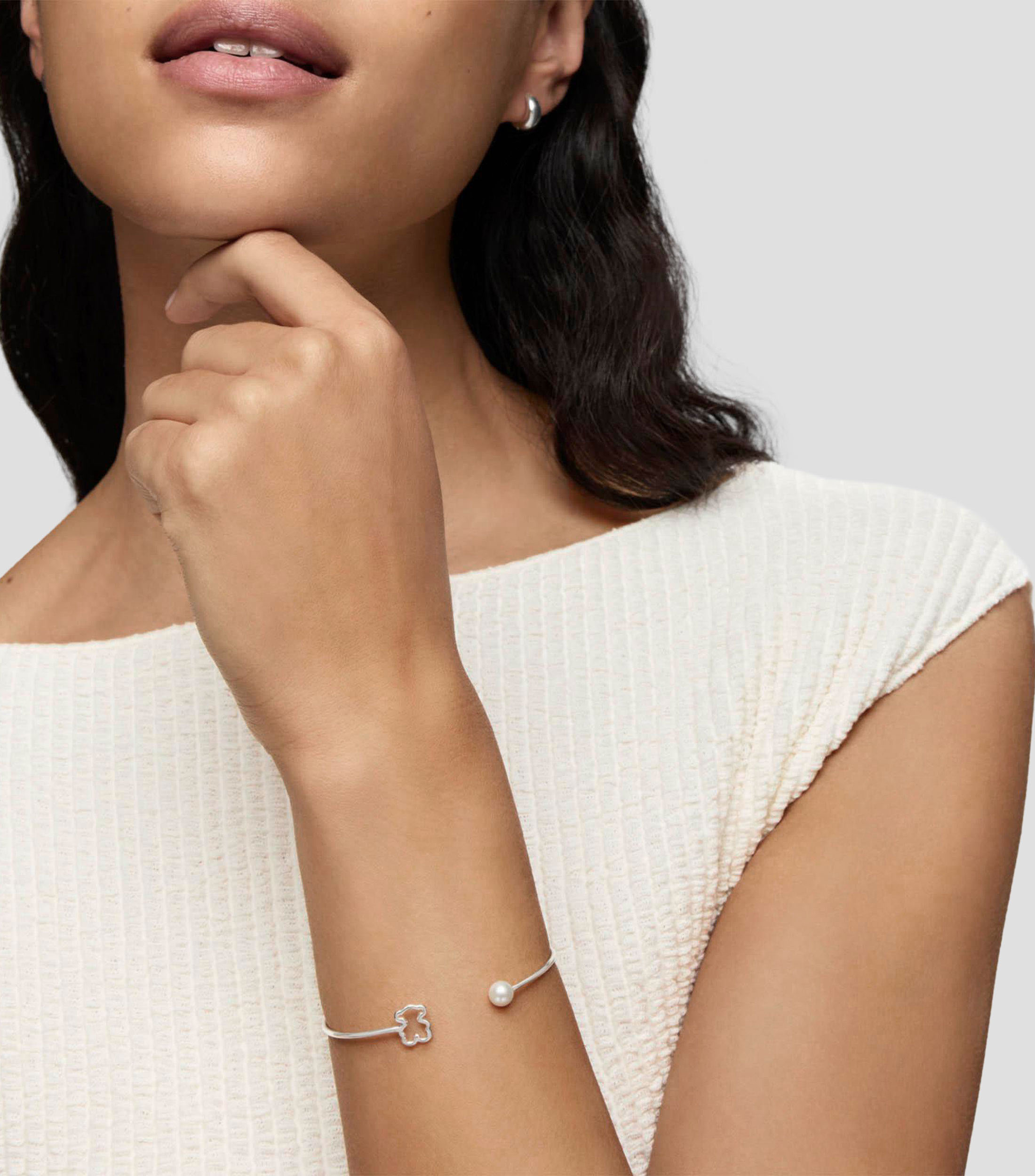 Pulsera en Plata New Silueta Mujer