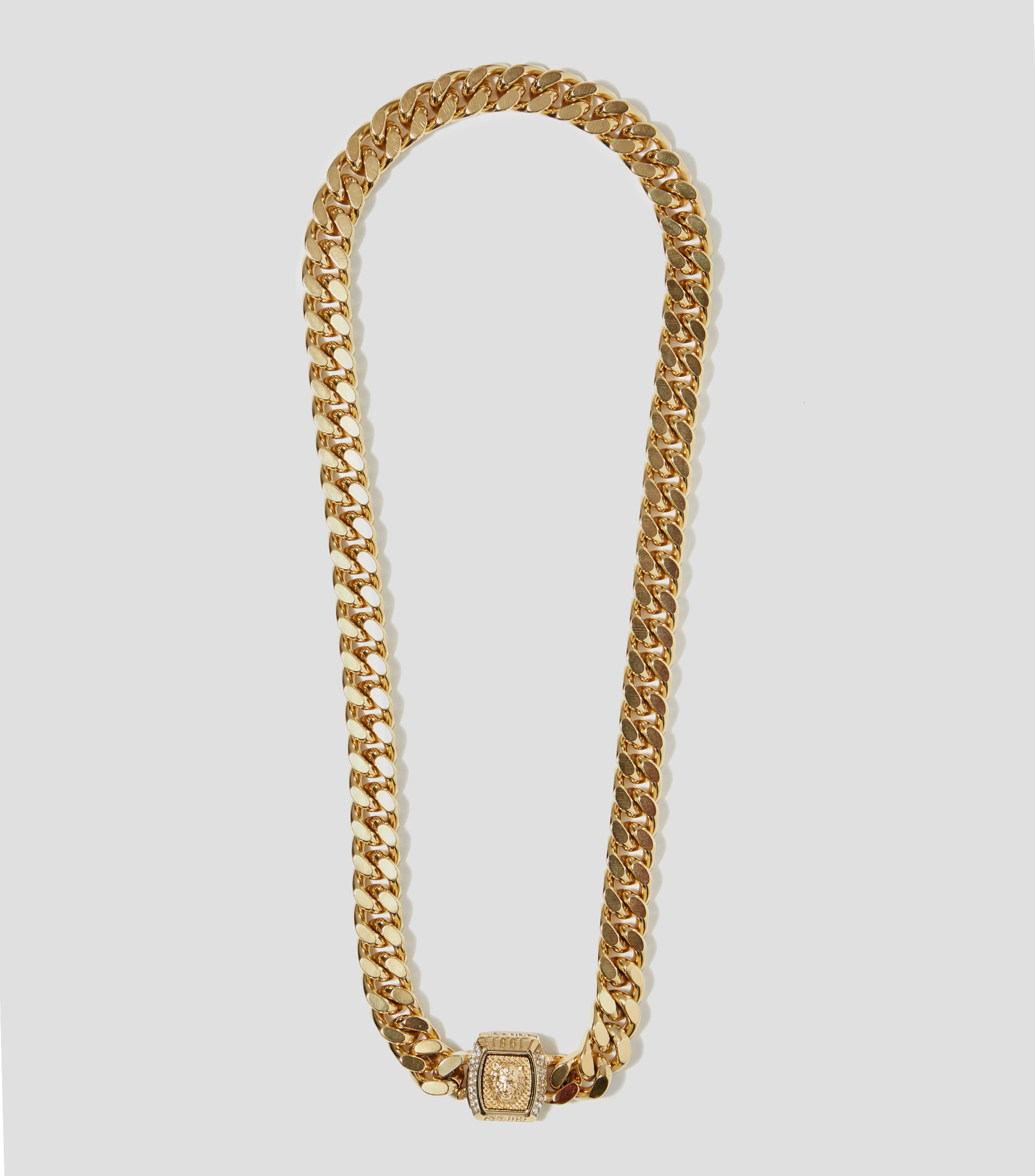 Collar Leon con Cristales Hombre