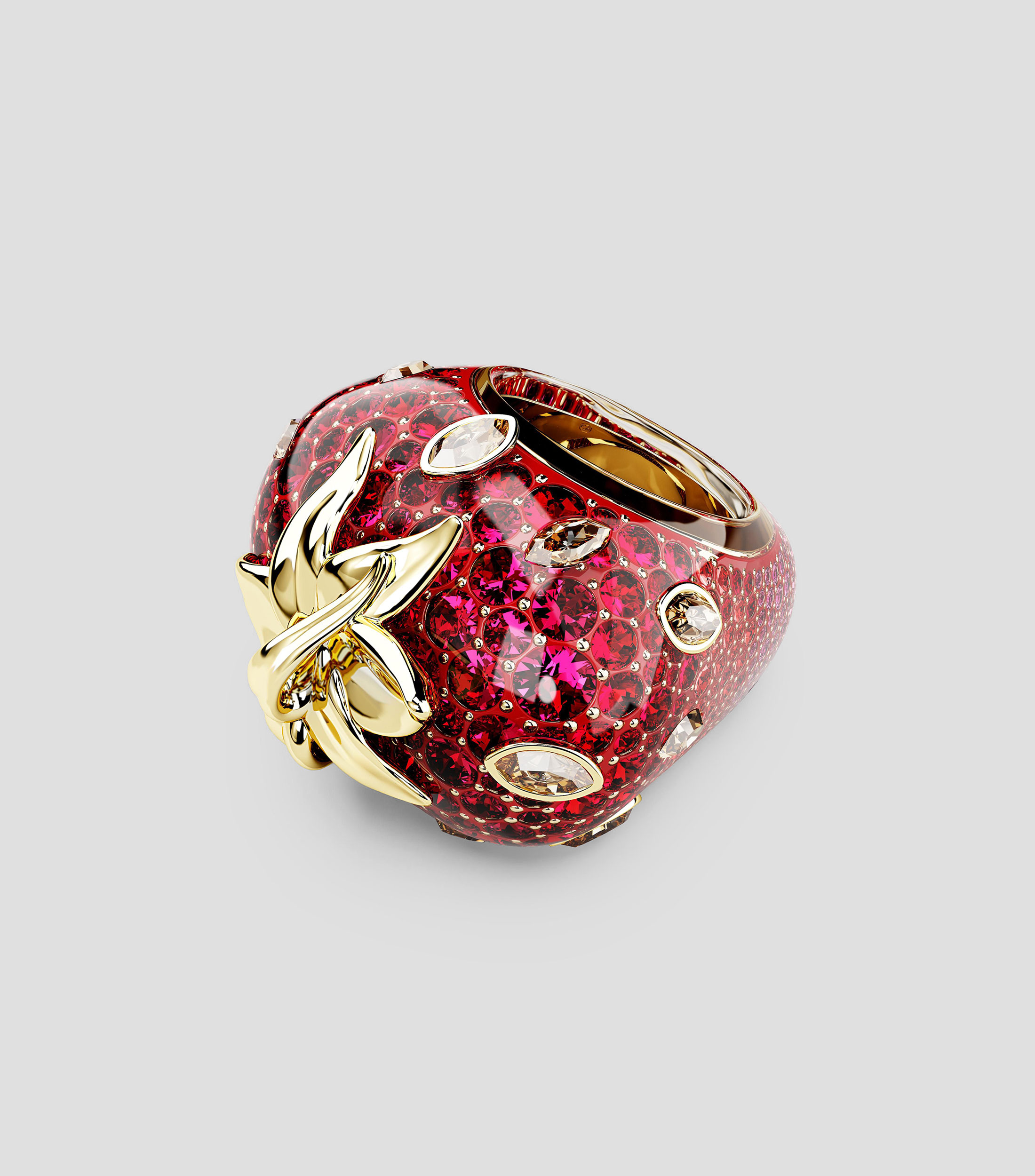 Anillo con cristales Mujer