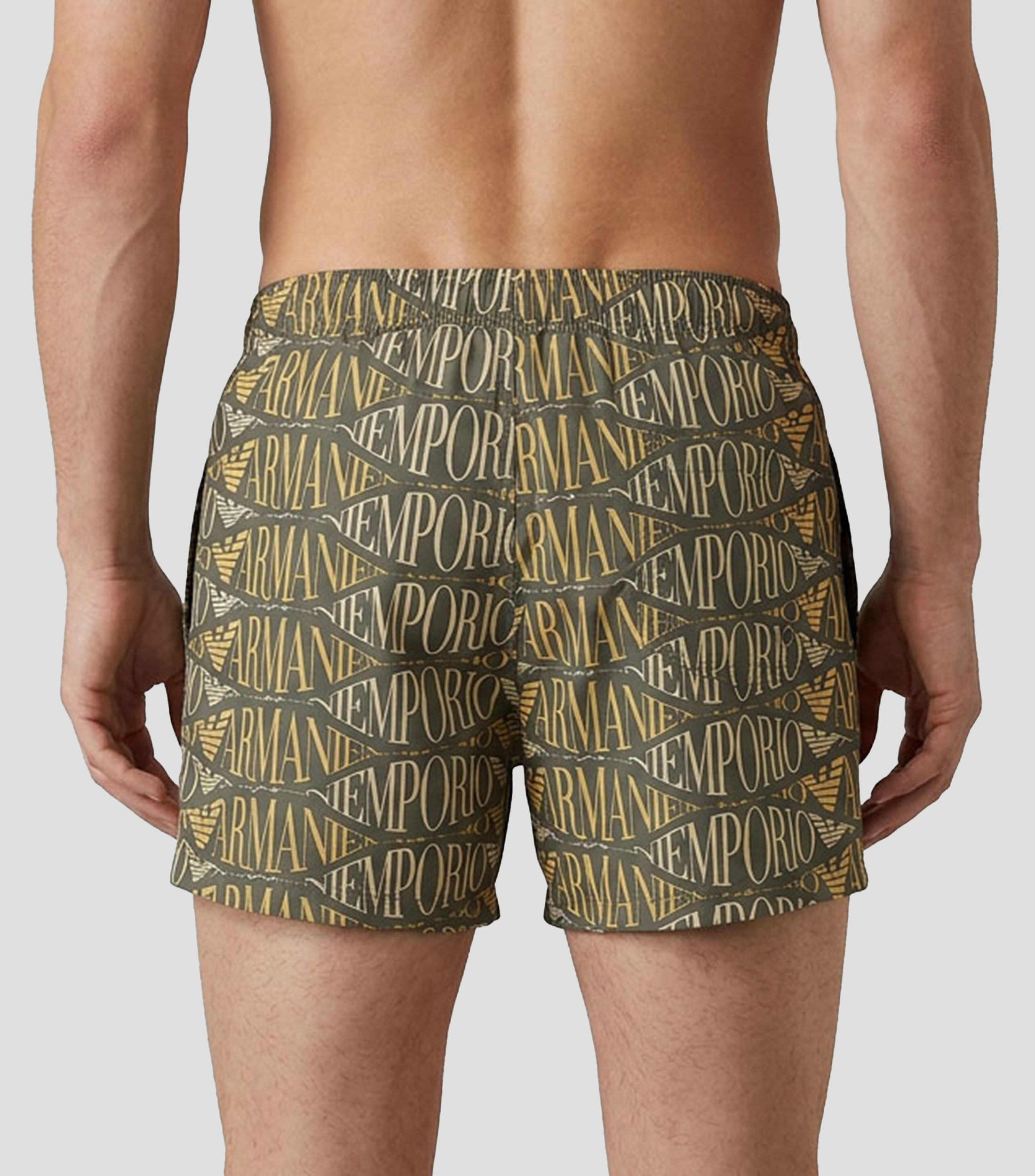 Traje de Baño corto con estampado Hombre