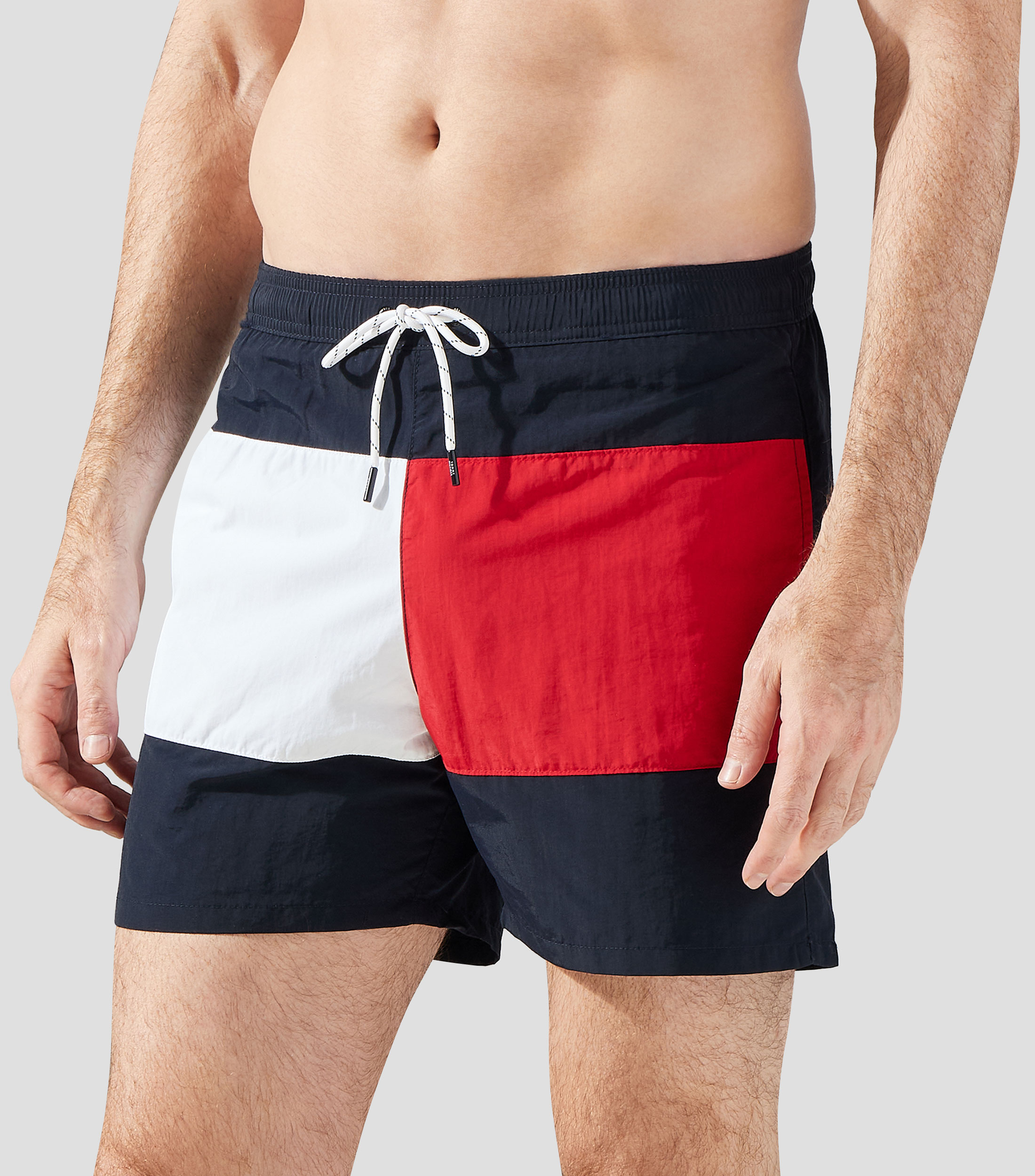 Traje de baño largo liso Hombre
