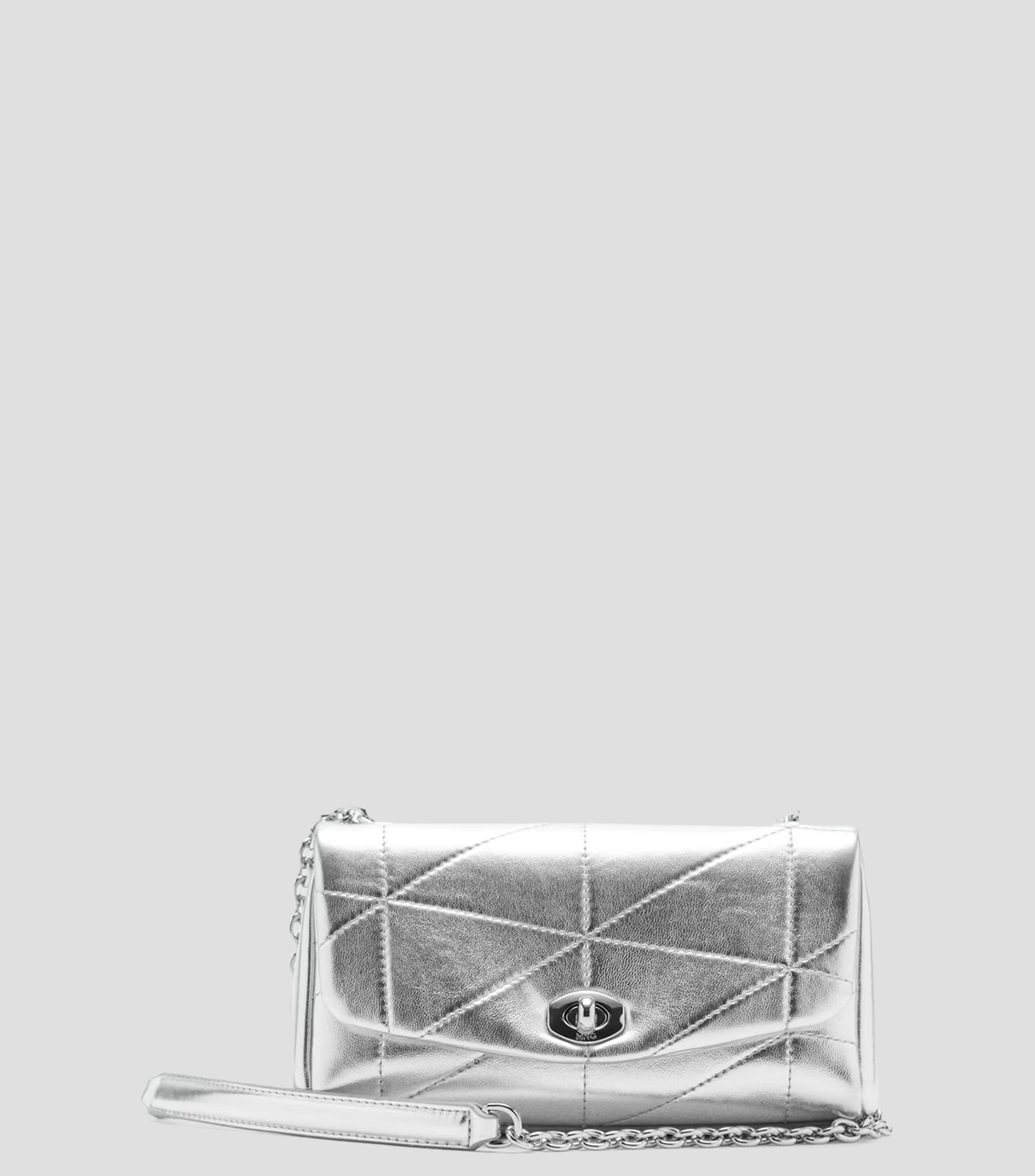 Bolsa clutch Kira lisa metalizada Mujer