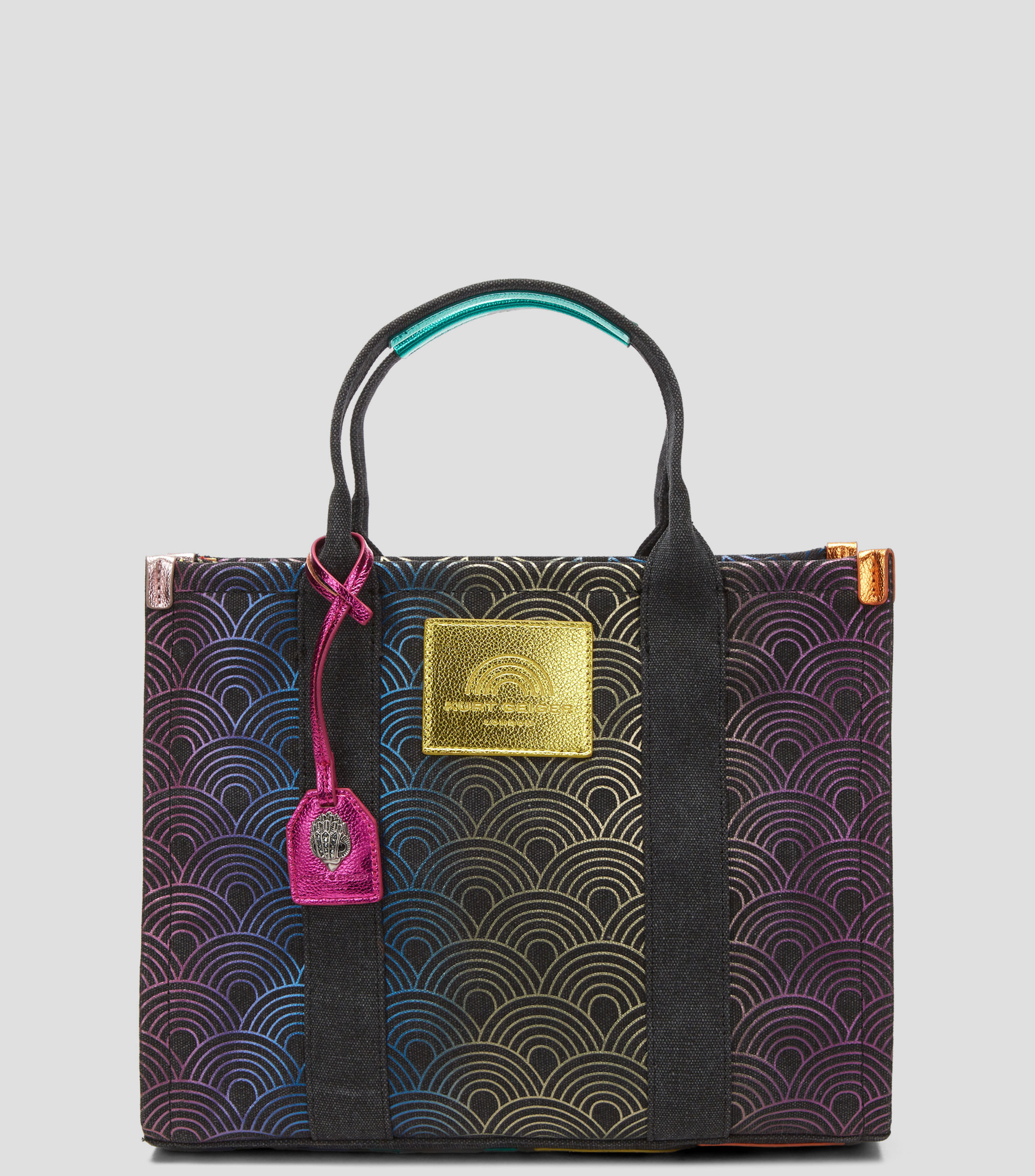 Bolsa tote negro Southbank con print de arcoíris Mujer