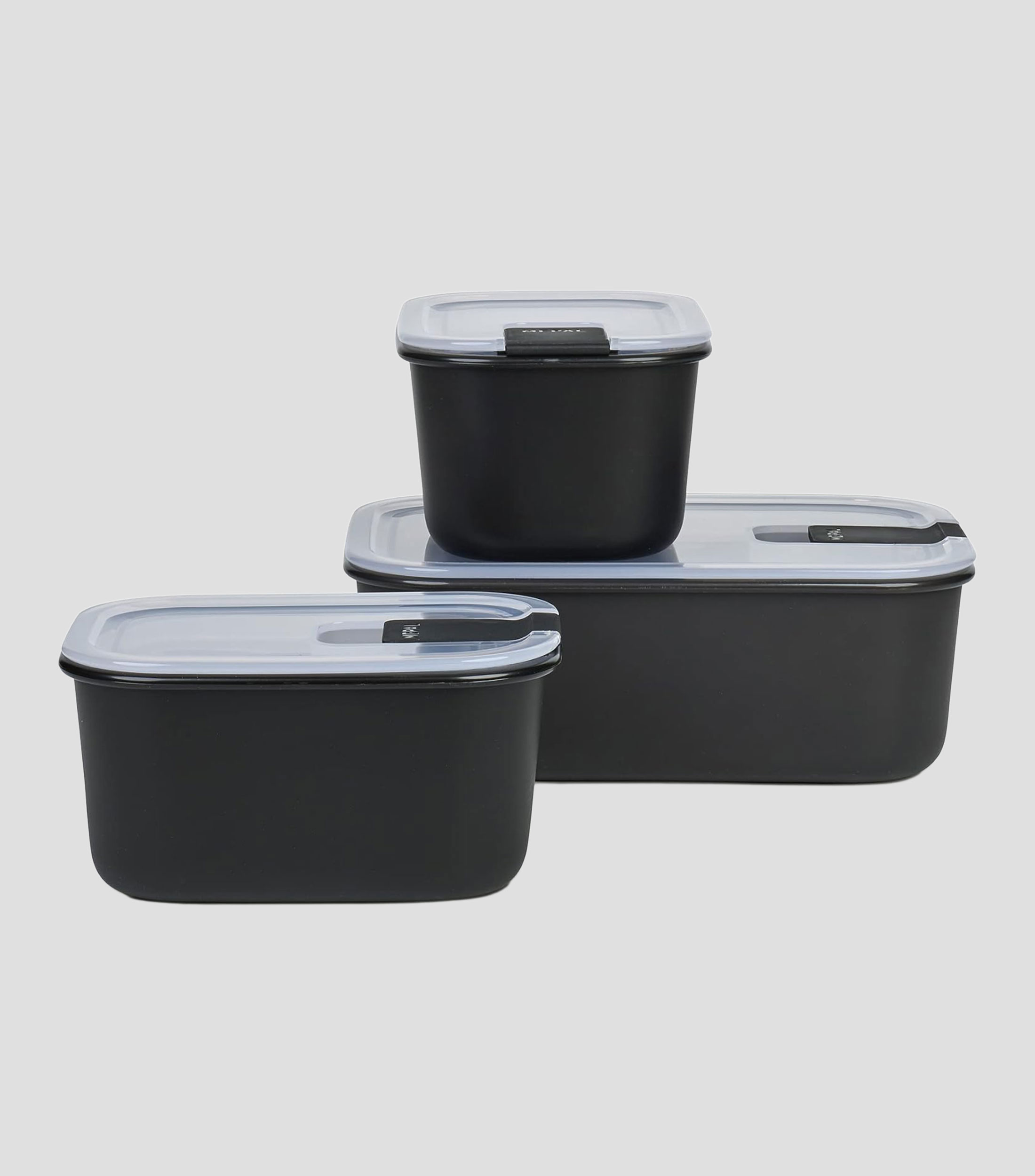 Hermetico 450Ml Neg Vidrio