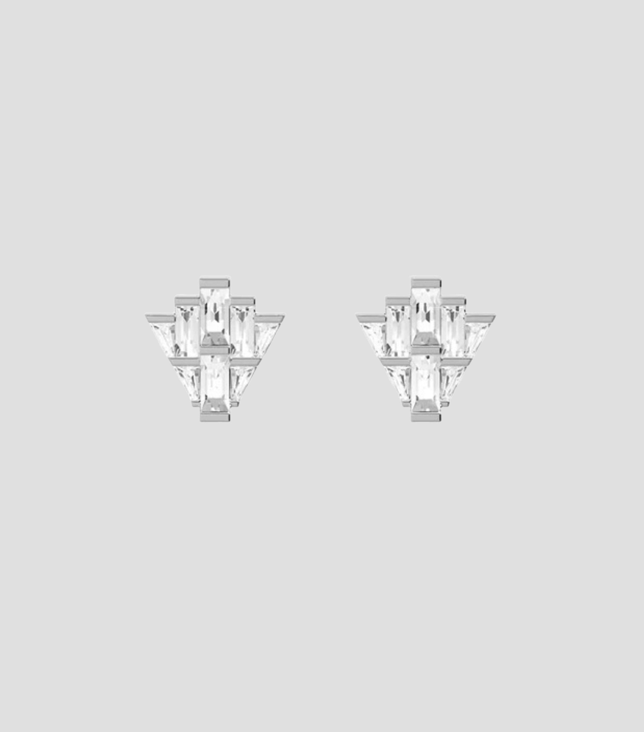 Aretes en plata .925 Printemps con zirconia cúbica Mujer
