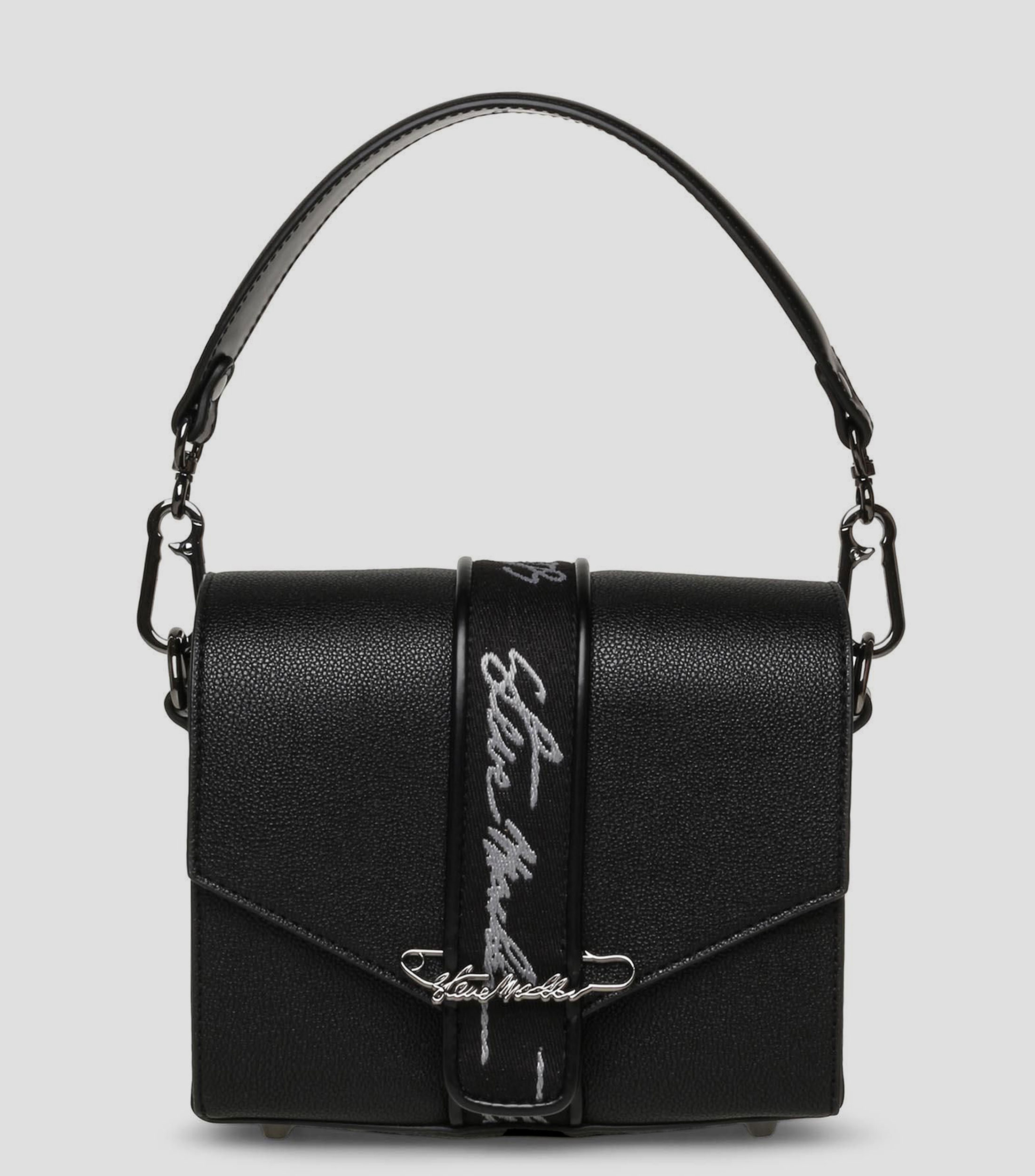 Bolsa crossbody negra lisa Mujer