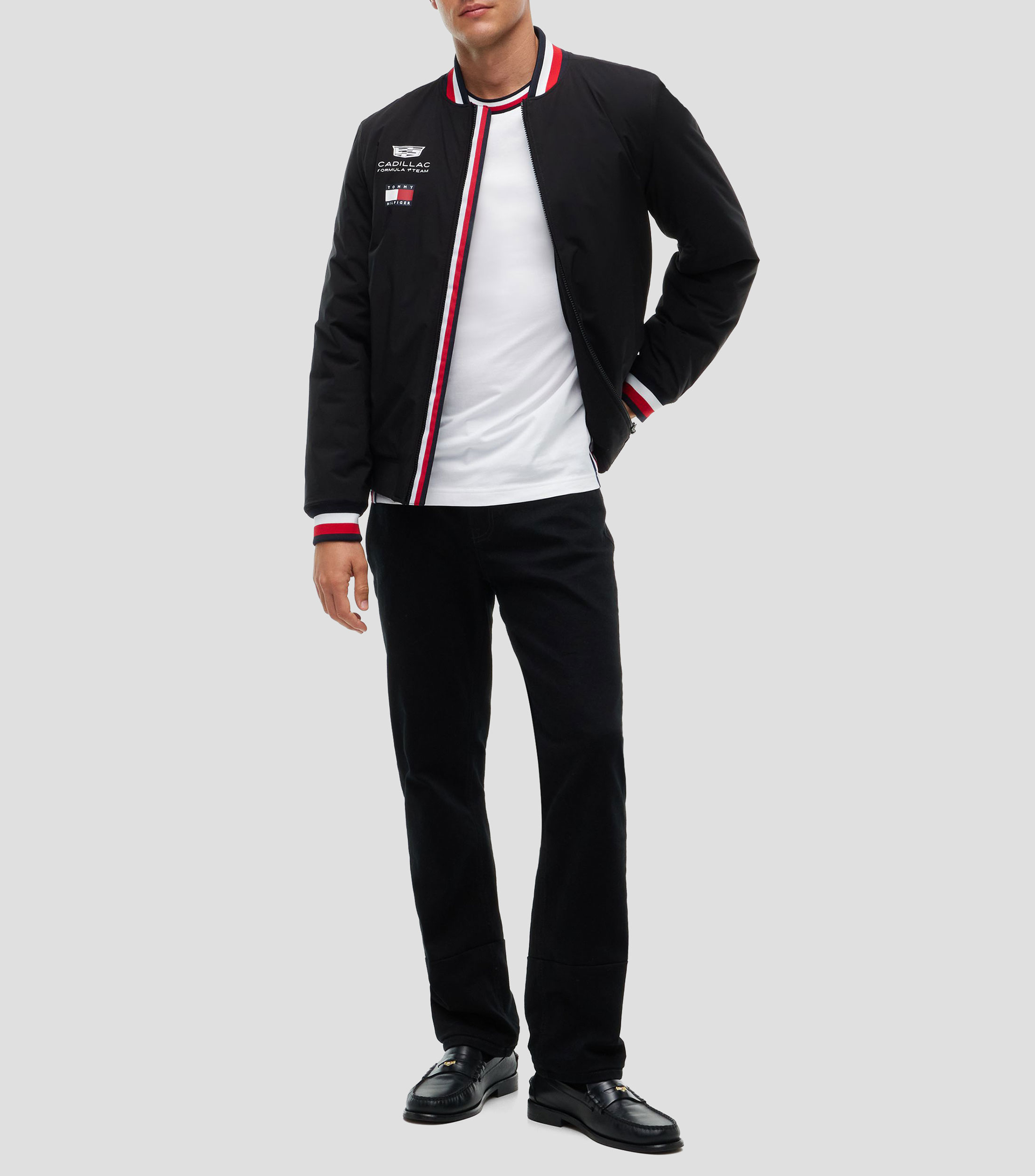 Playera cuello redondo manga corta estampada Cadillac Formula 1 Hombre