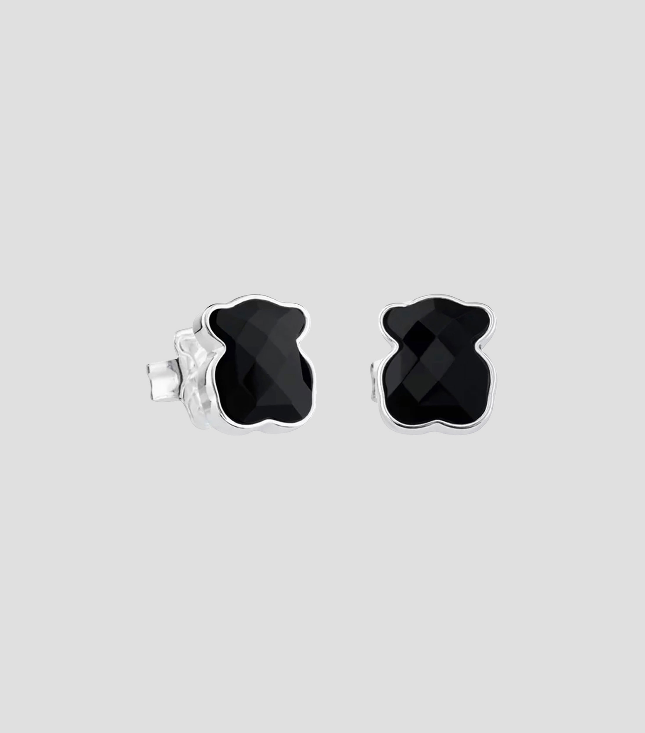 Aretes en plata Bear Color Mujer