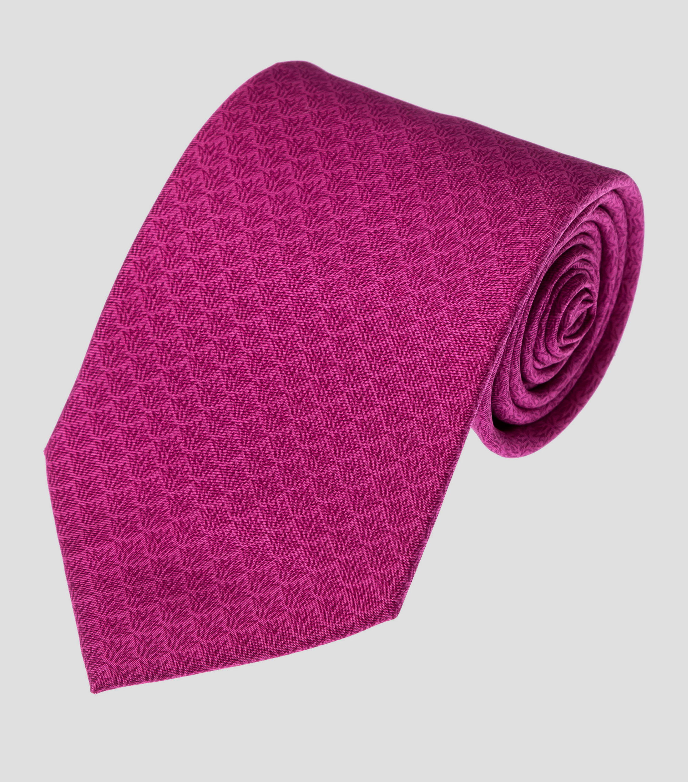 Corbata ancha de seda rosa Campos de agave