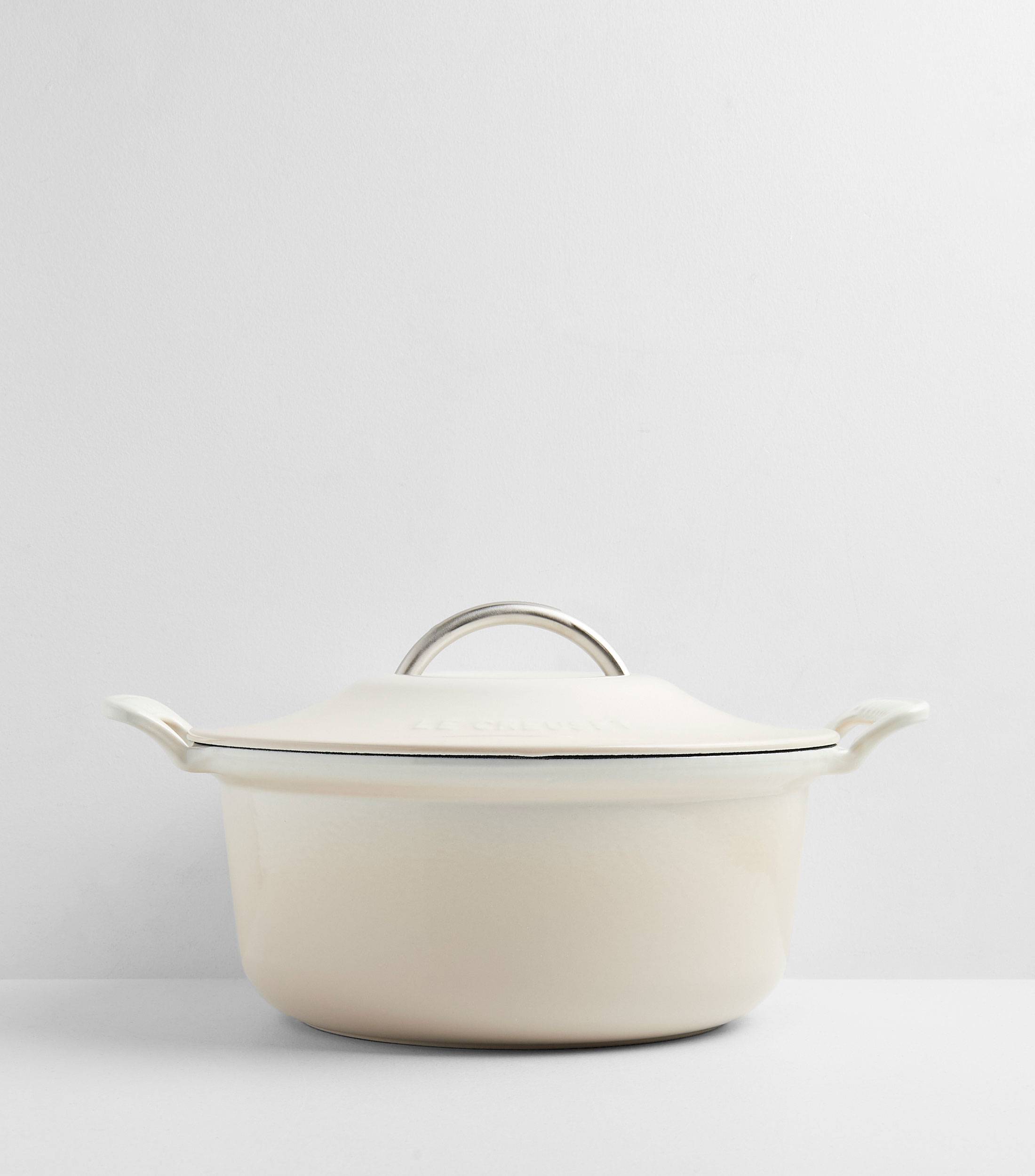 Cacerola redonda en hierro colado esmaltado Modern Heritage 4.6 L merengue