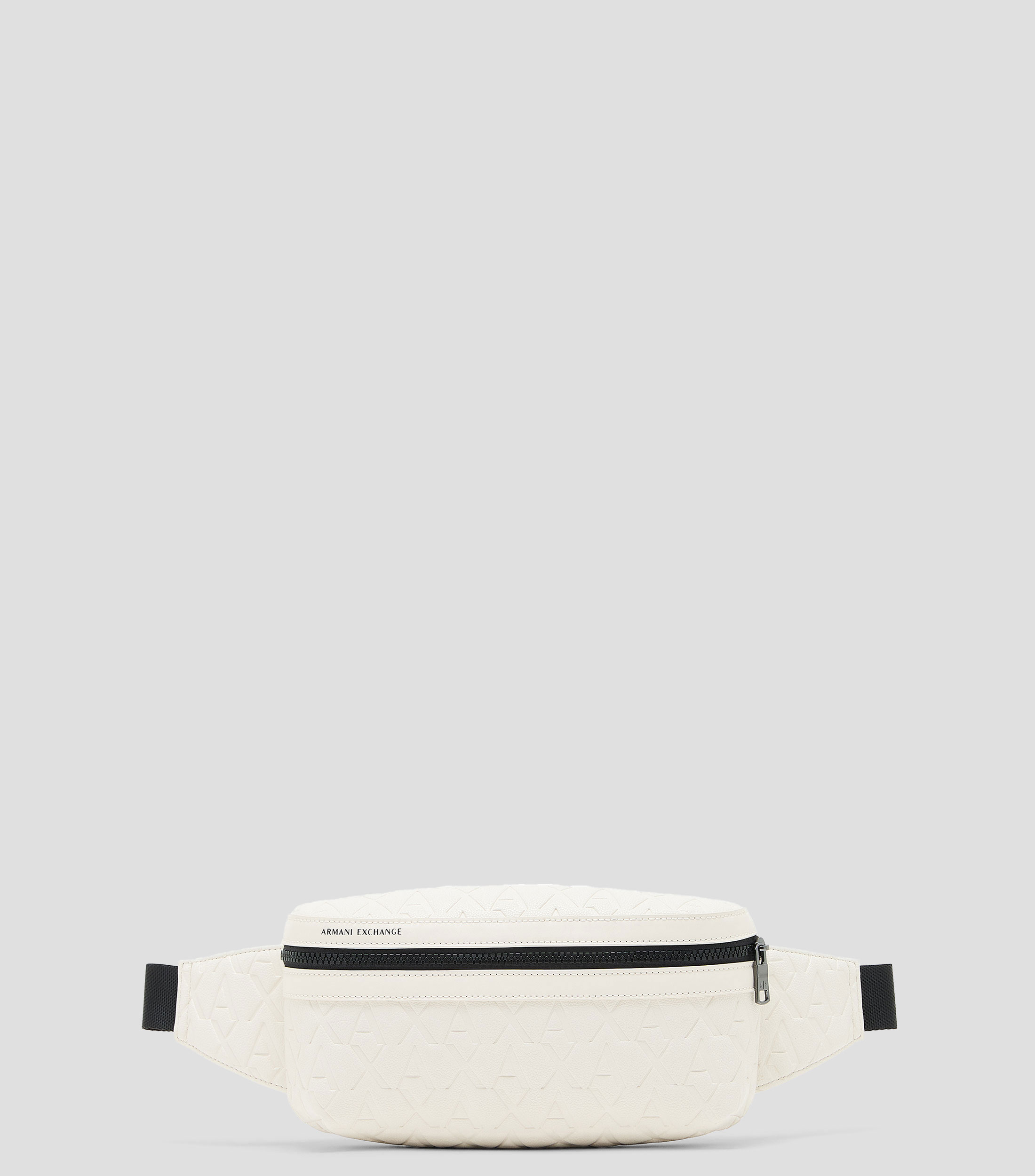 Cangurera blanca monogram sólido Hombre