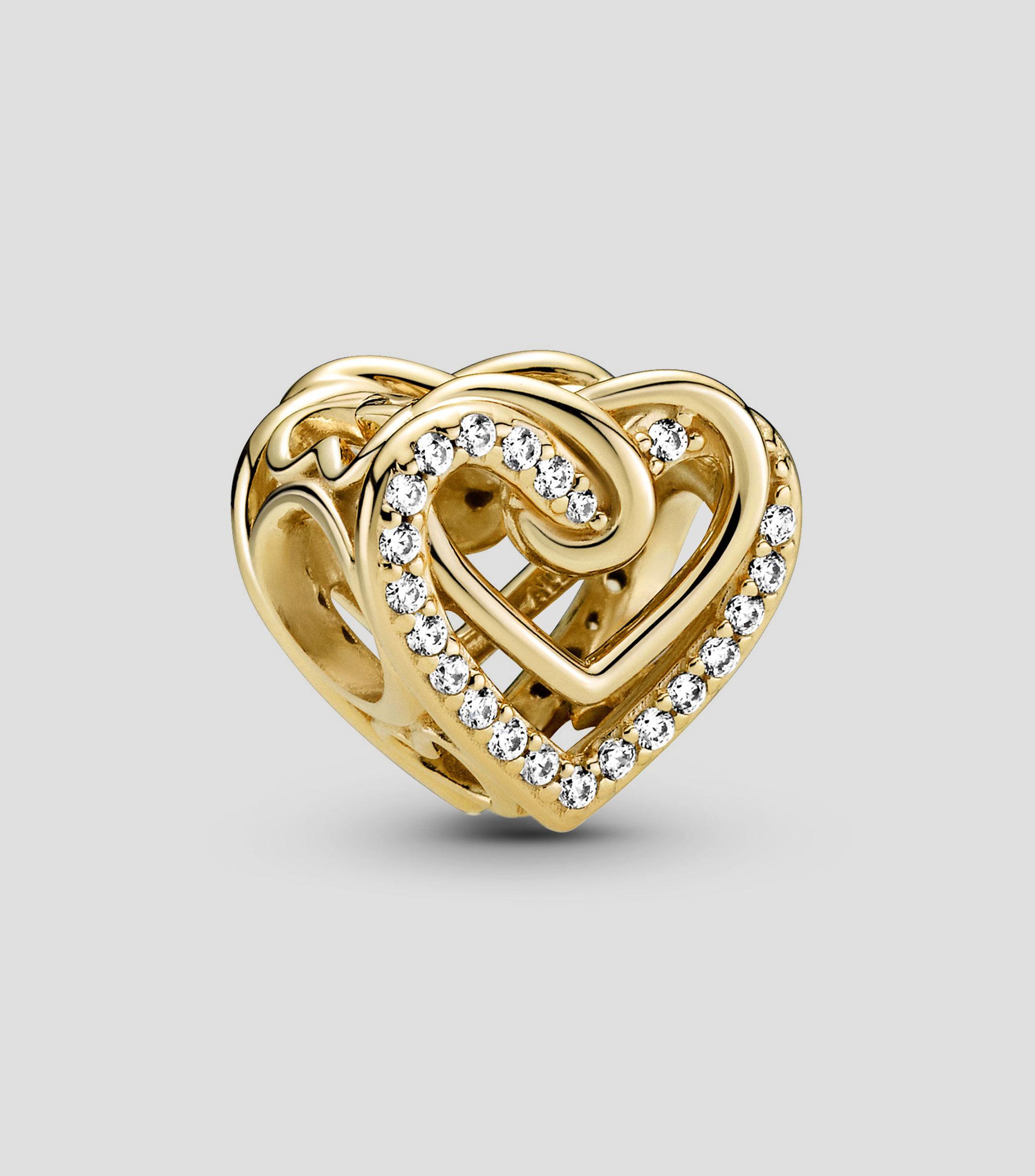 Charm Corazones con Zirconia Mujer
