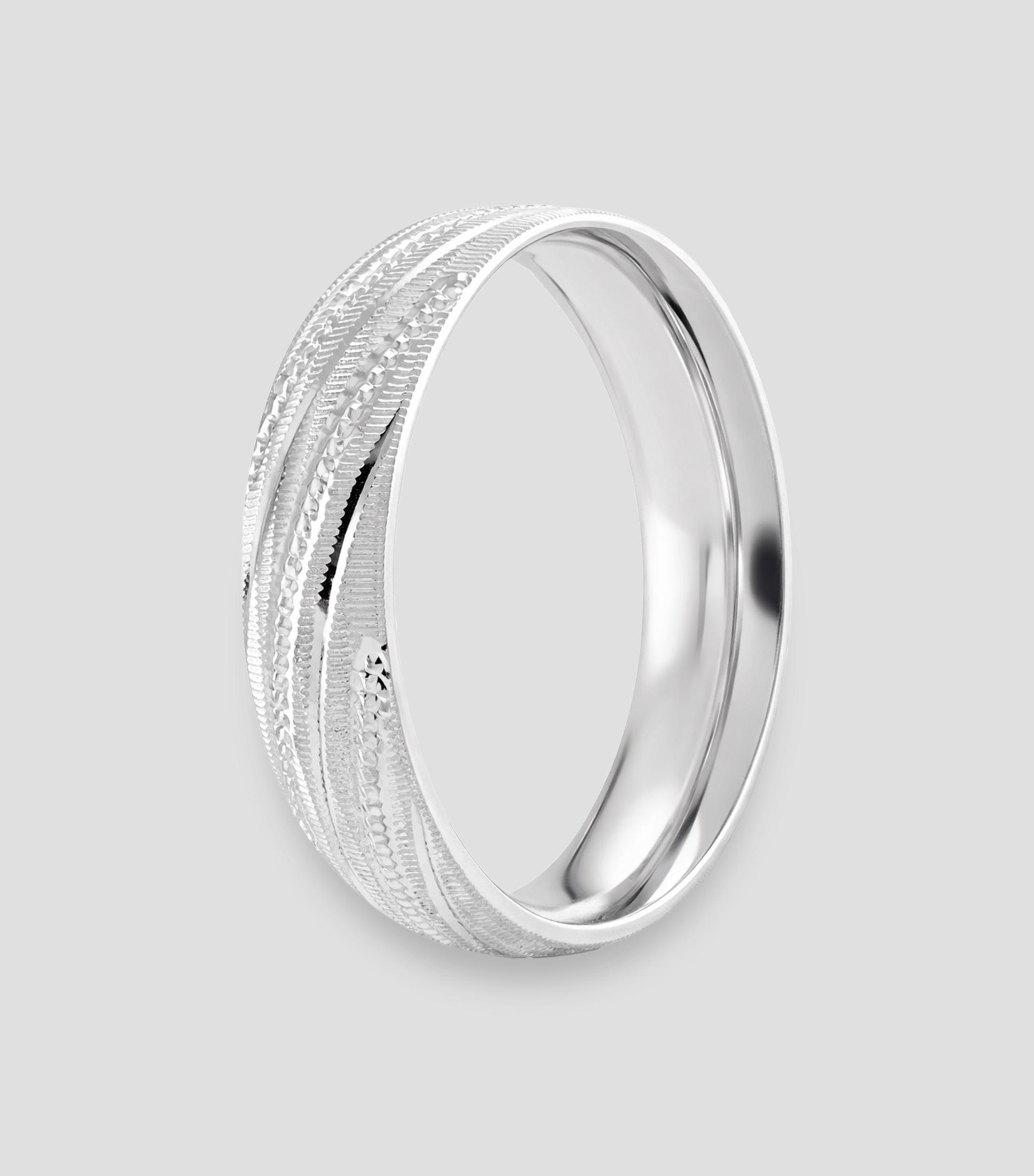 Anillo en oro blanco de 14 kilates Mujer