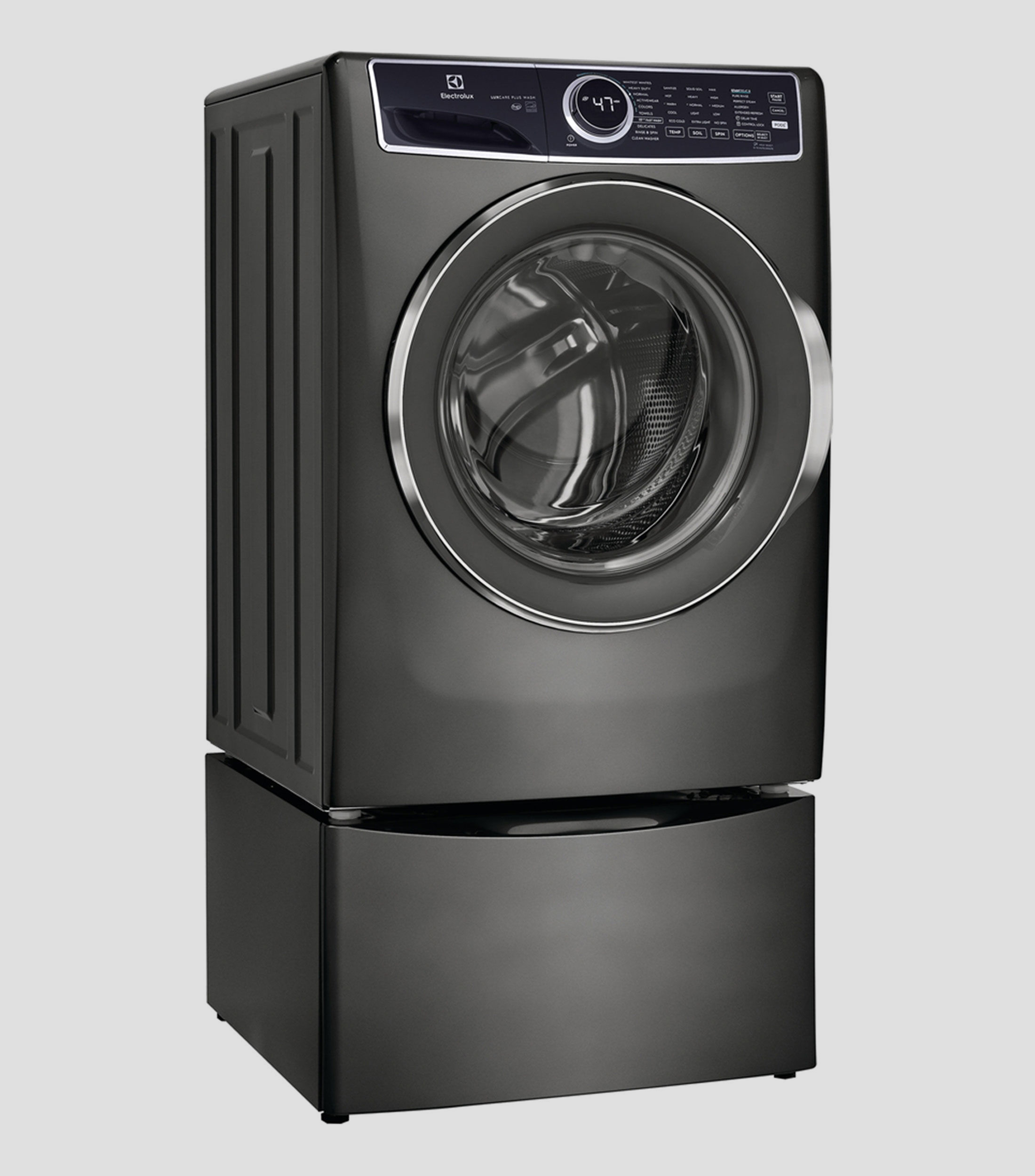 Lavadora ELFW7537AT de Carga Frontal con Pedestal 21 Kg Titanio